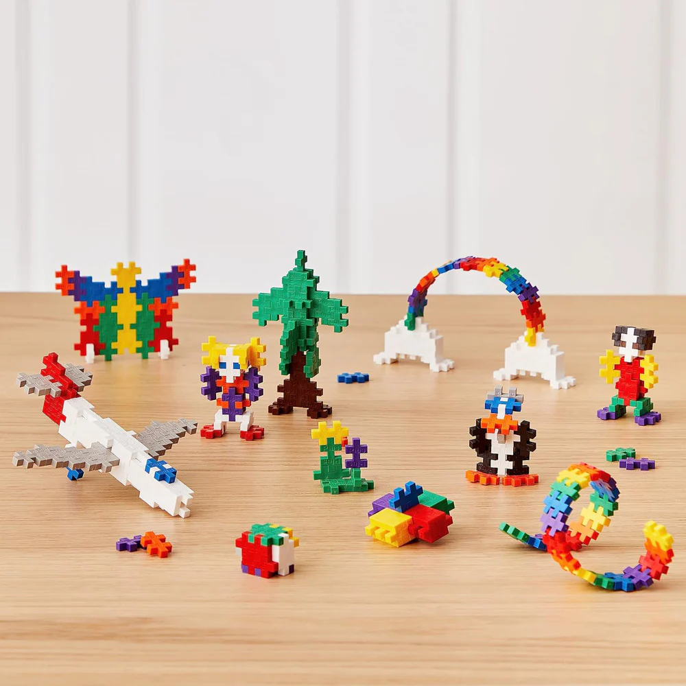 Plus-Plus Super Tube - 500 Piece Basic Color Mix - Creative Building Toy for Kids - Image 3