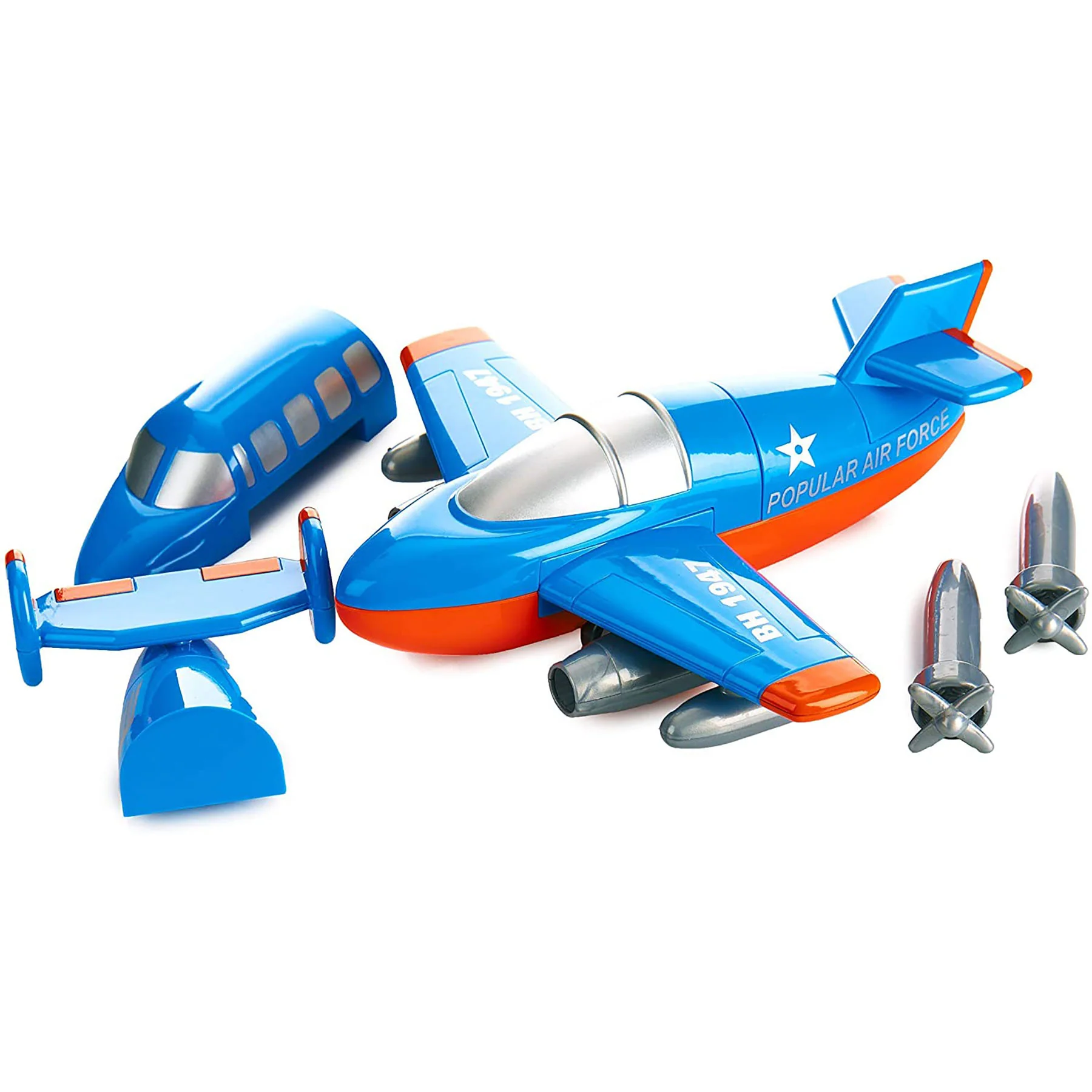 Popular Playthings Magnetic Build-a-Truck™ Plane - 12-Piece Playset - Image 3