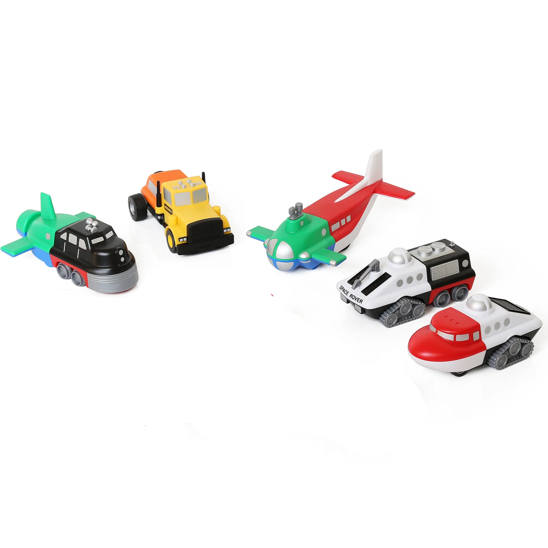 Popular Playthings Magnetic Mix or Match Vehicles Deluxe Set - Image 3