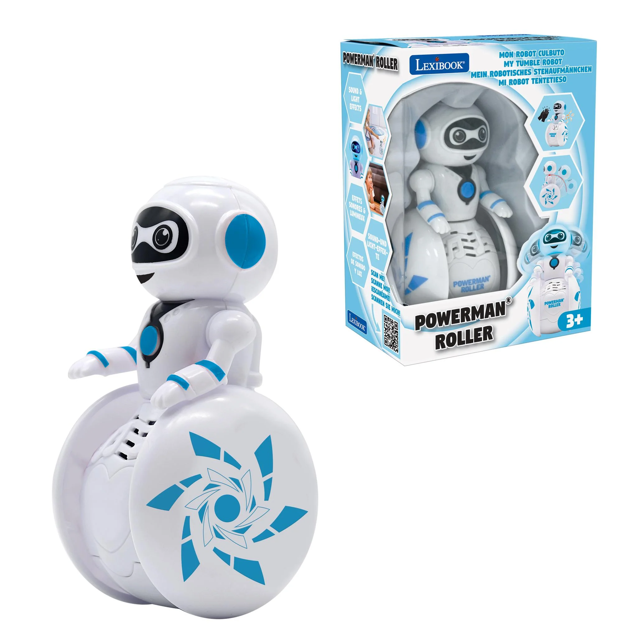POWERMAN Roller Robot - Interactive One-Wheel Wonder - Image 5