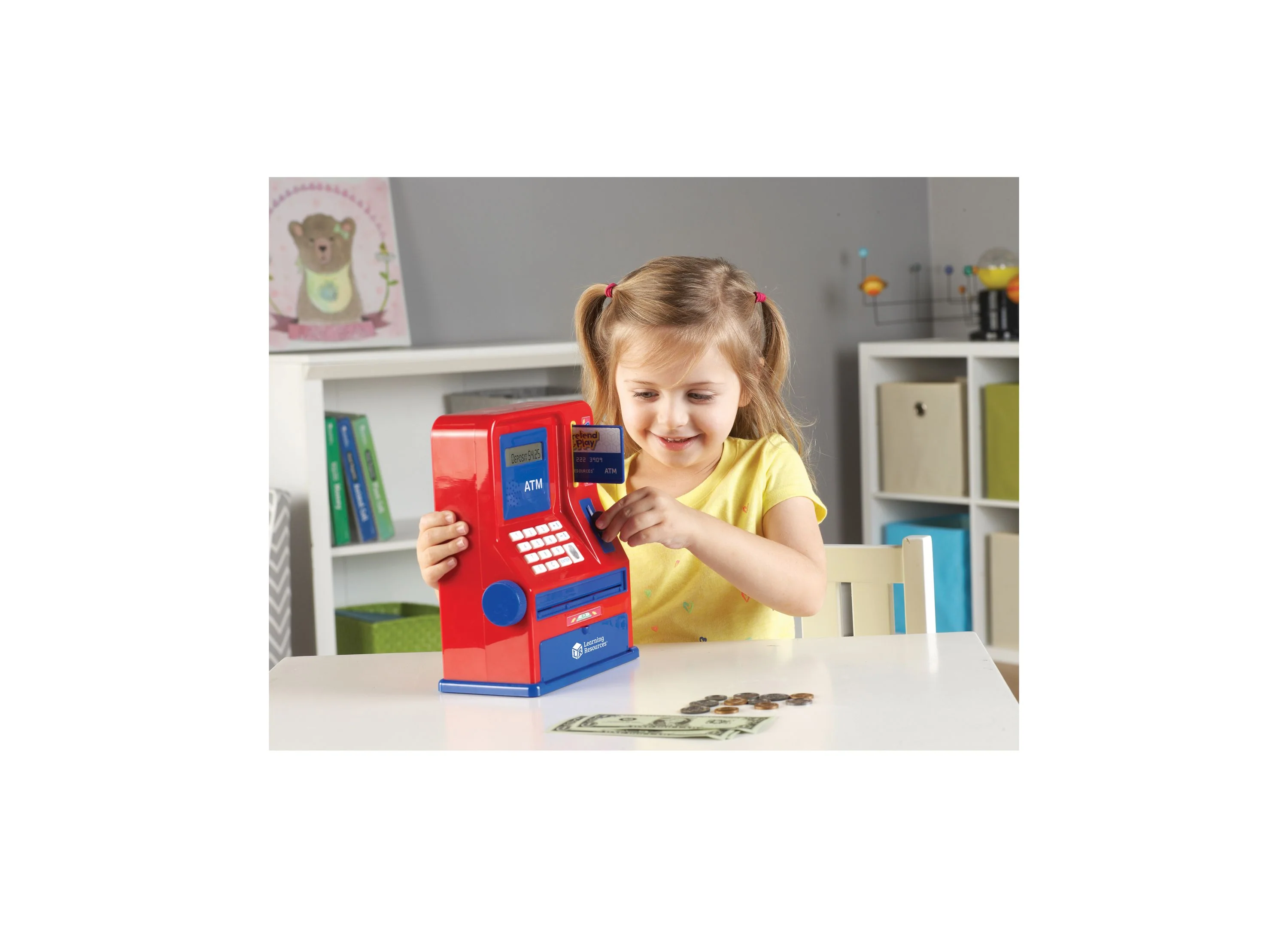 Learning Resources Pretend & Play Teaching ATM Bank - Interactive Educational Toy - Image 6