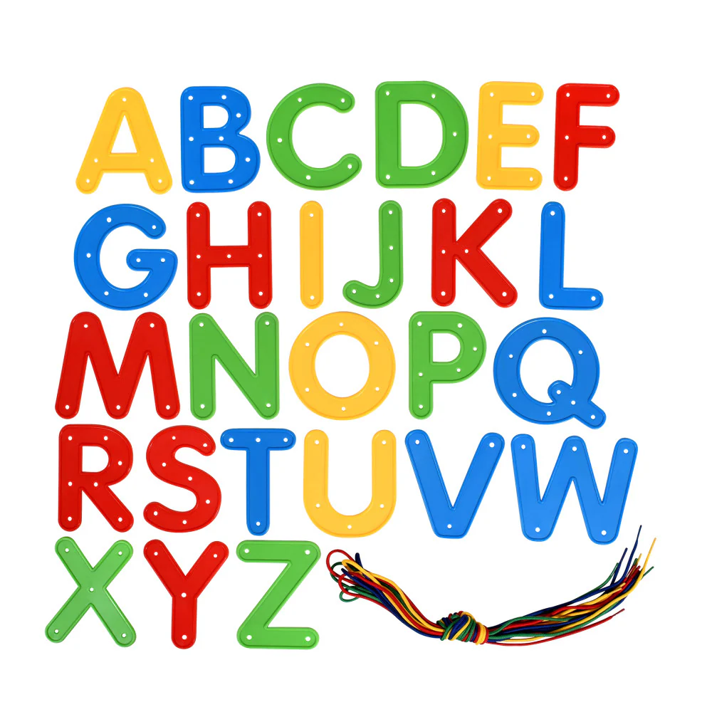 Learning Advantage READY 2 LEARN Lacing Alphabet Set - Uppercase - Colorful Educational Toy - Image 2