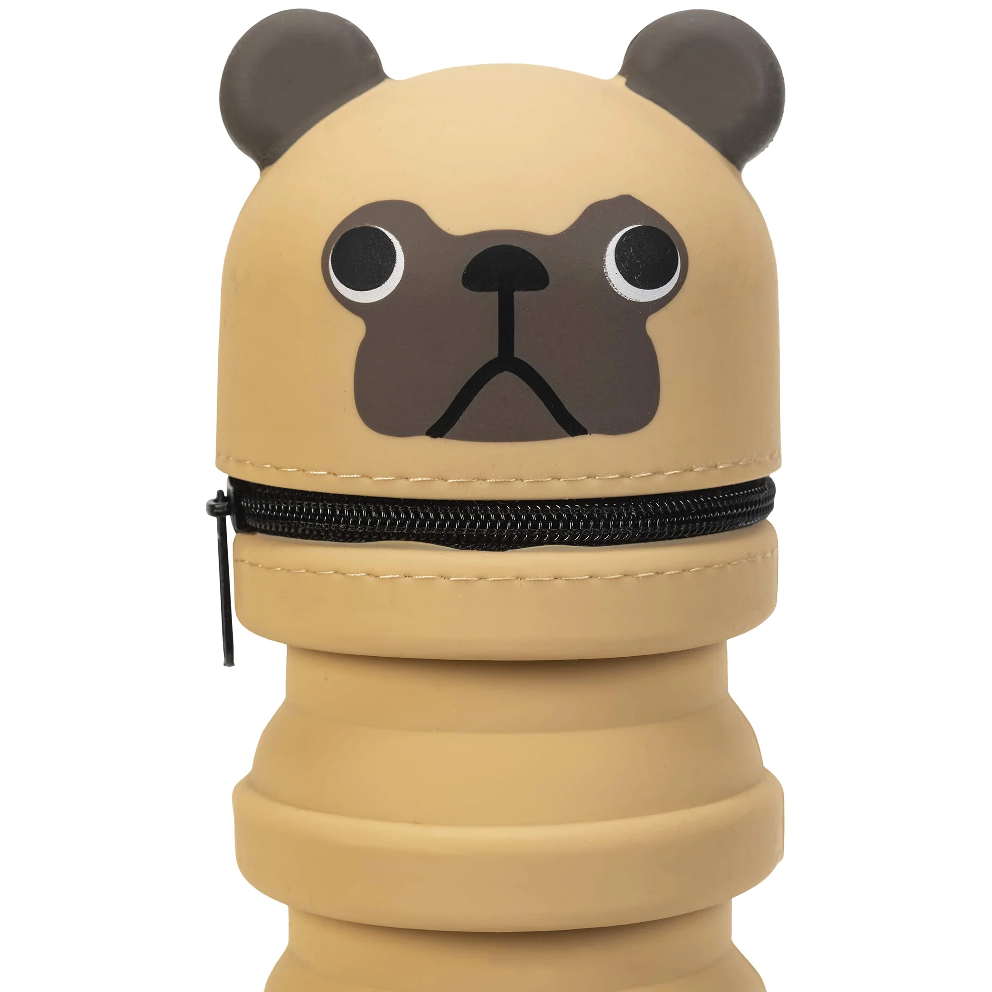 Retractable Pug Pencil Case With Silicone Design - Image 3