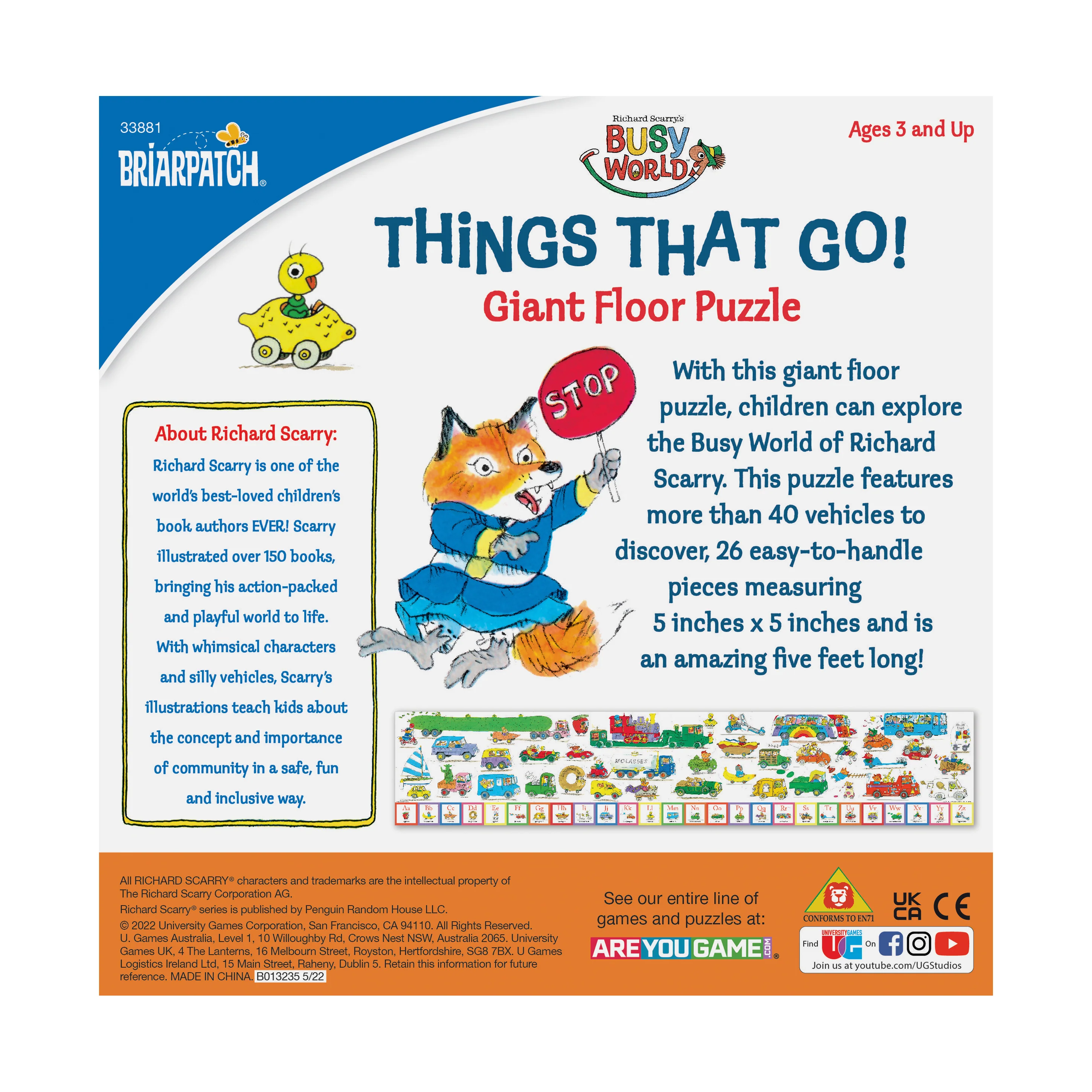 Richard Scarry's Things That Go! Giant Floor Puzzle - 26 pc - Image 3