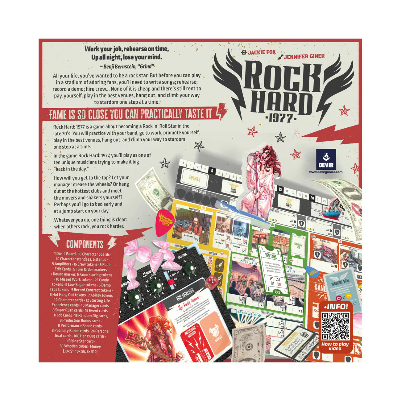 Rock Hard: 1977 - Ultimate Rising Rock Star Board Game - Image 4