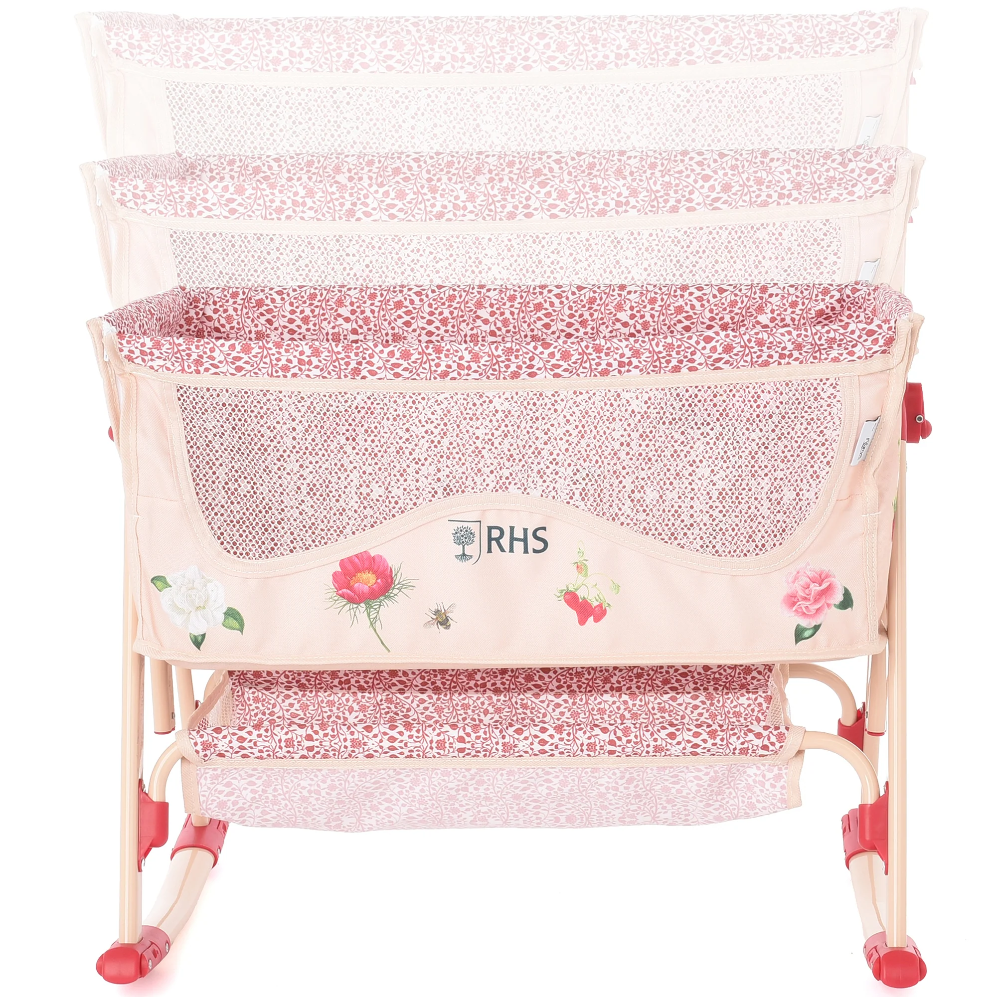 Roma RHS Flora Bedside Crib With Rocking Mode And Adjustable Height - Image 2