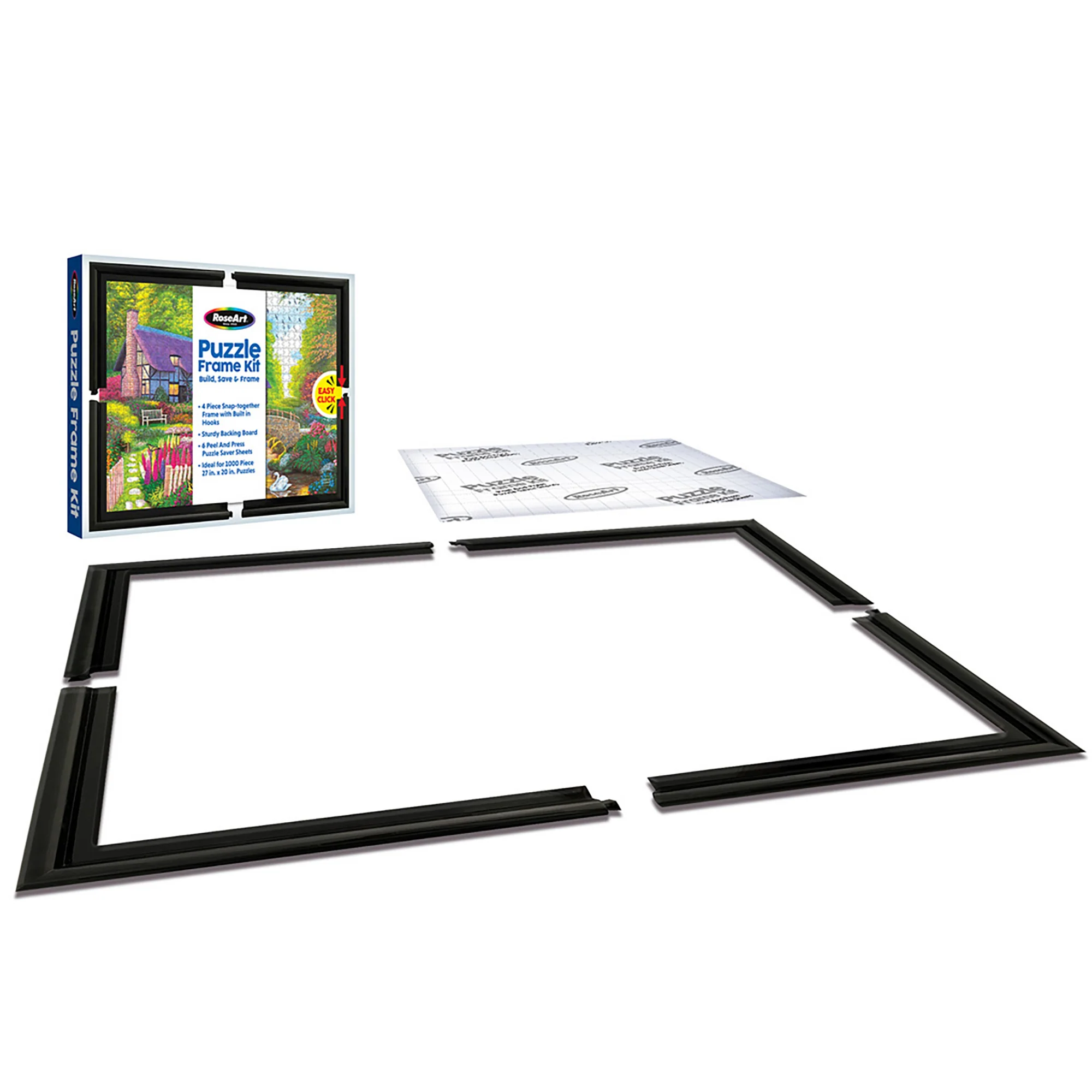 RoseArt Puzzle Frame Kit For 1000-Piece Puzzles With Puzzle Saver Sheets