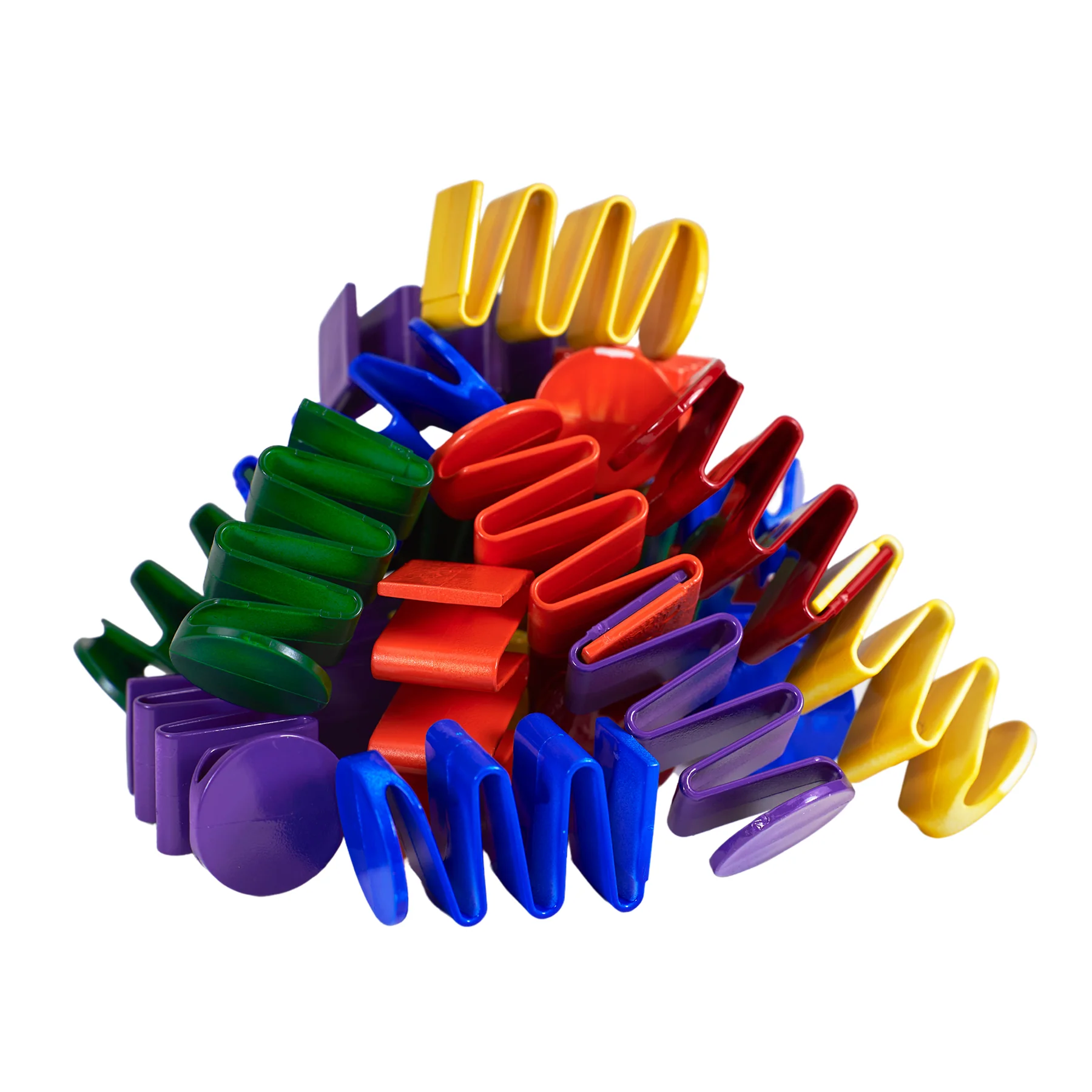 Roylco Colorful Spring-Loaded Building Blocks – 24 Piece Set - Image 2