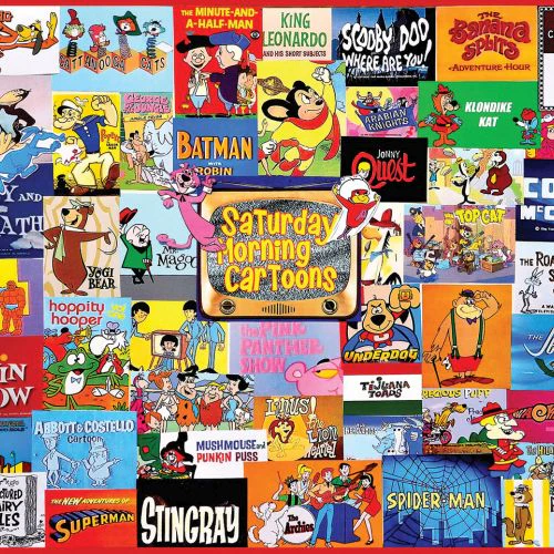 White Mountain Nostalgic Saturday Morning Cartoons 1000-Piece Puzzle