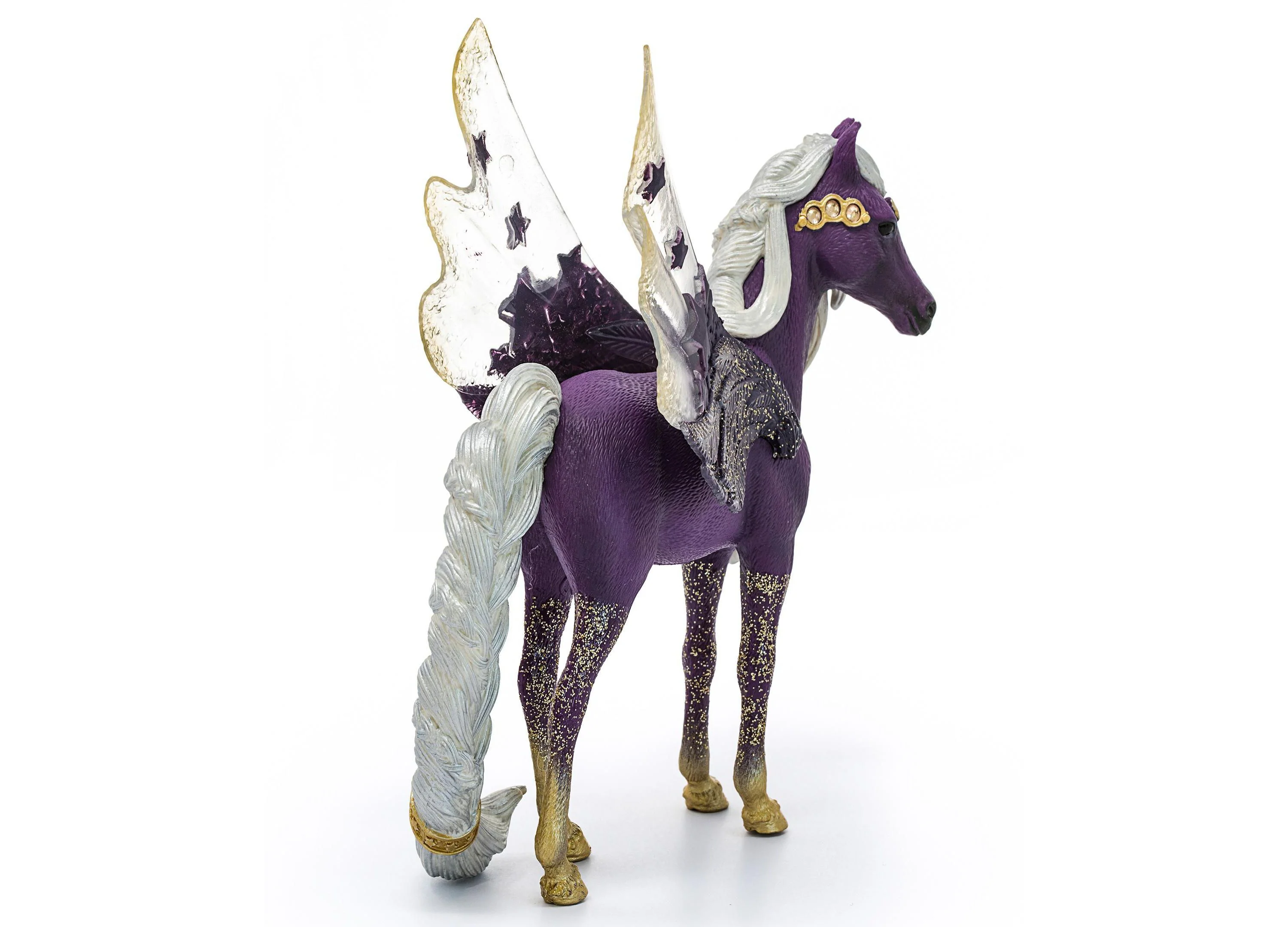 Schleich Bayala 7.1 inch Star Pegasus Mare - Magical Figurine, Purple - Image 2