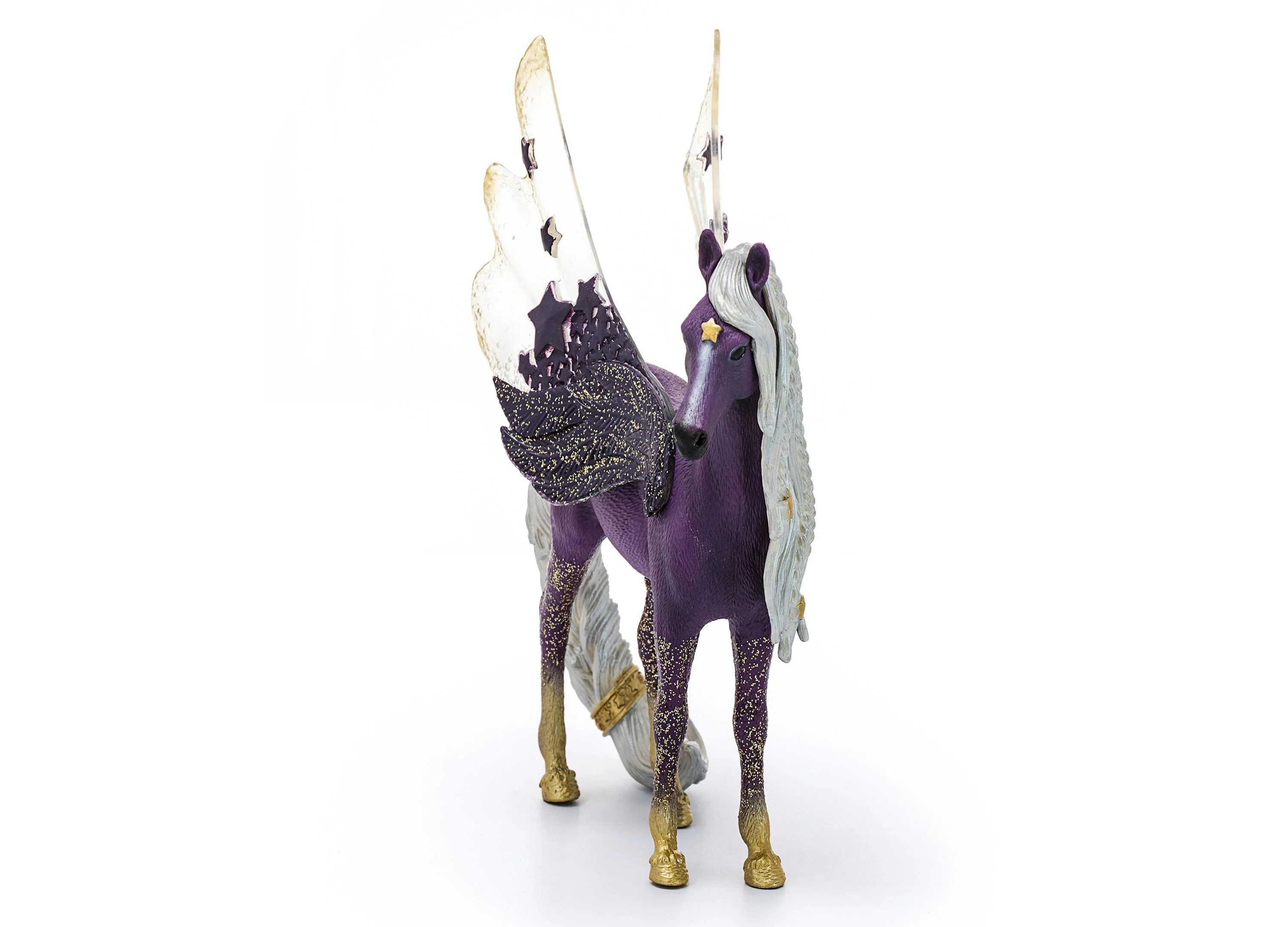 Schleich Bayala 7.1 inch Star Pegasus Mare - Magical Figurine, Purple - Image 3