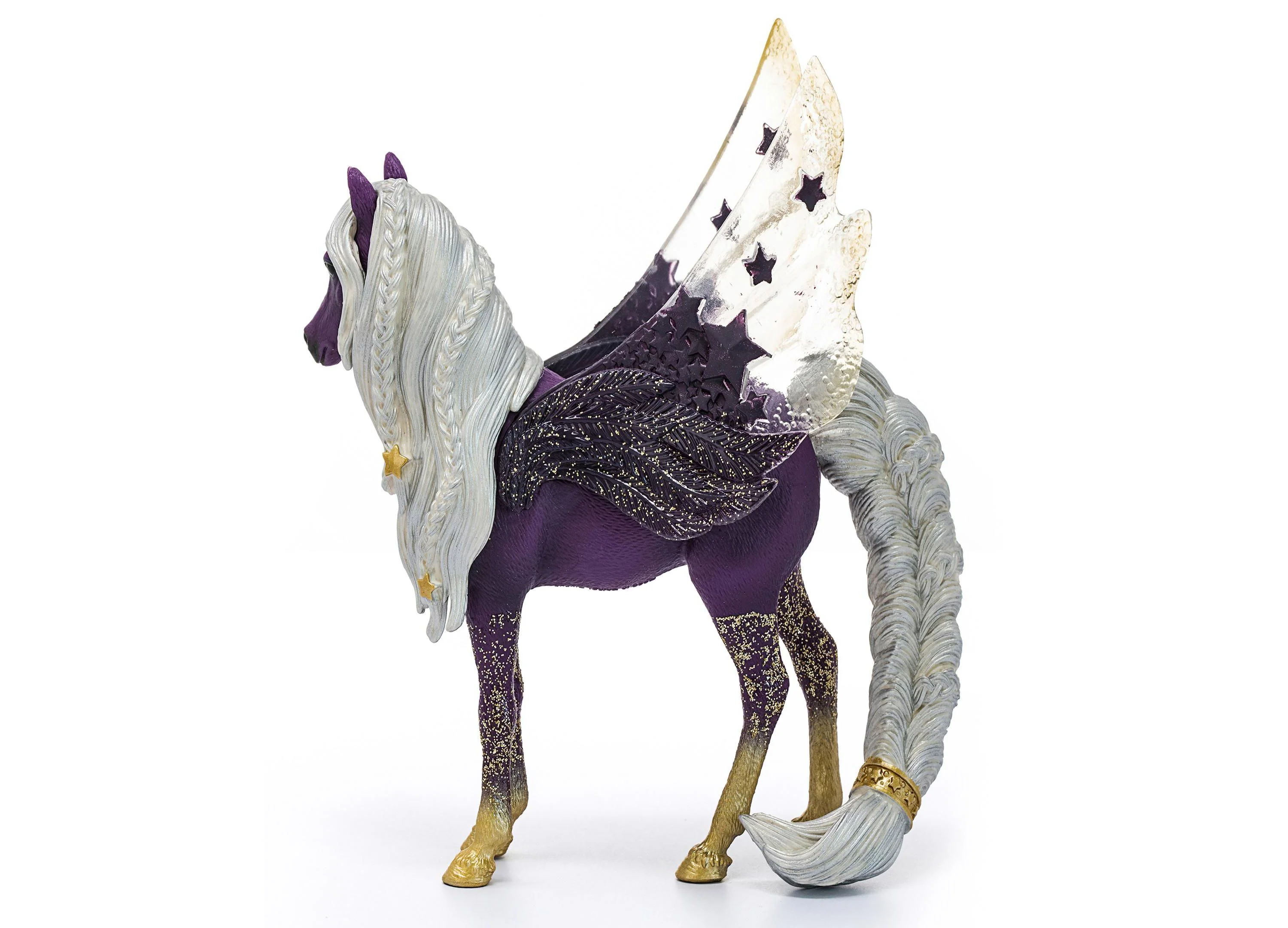 Schleich Bayala 7.1 inch Star Pegasus Mare - Magical Figurine, Purple - Image 5