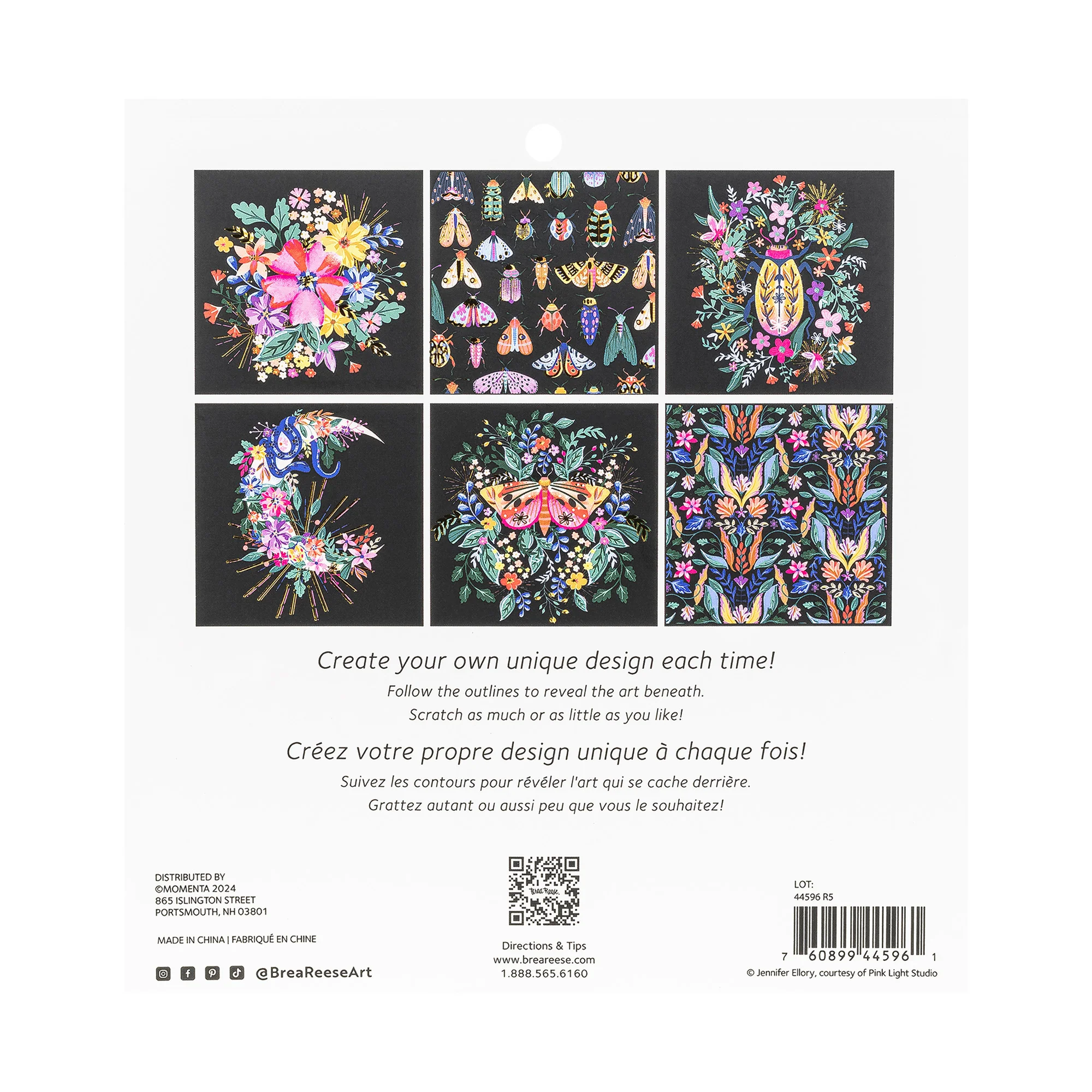 Brea Reese Scratch Art Paper Pad - Mystical - 12 Designs - Image 2