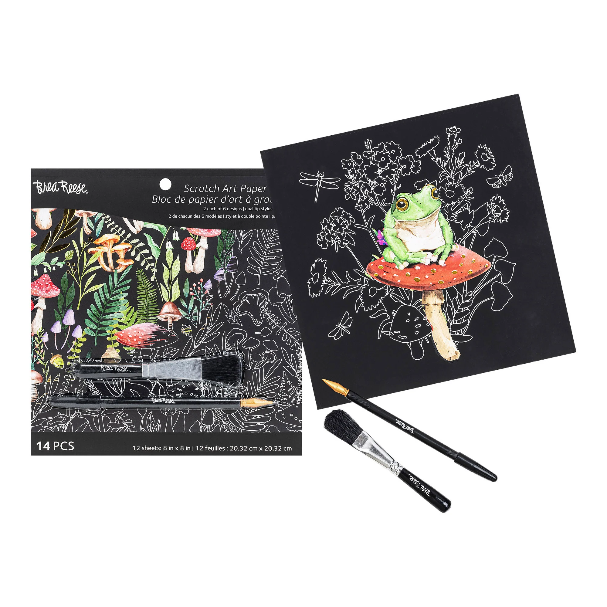 Brea Reese Scratch Art Paper Pad - Nature 12 Designs - Image 3