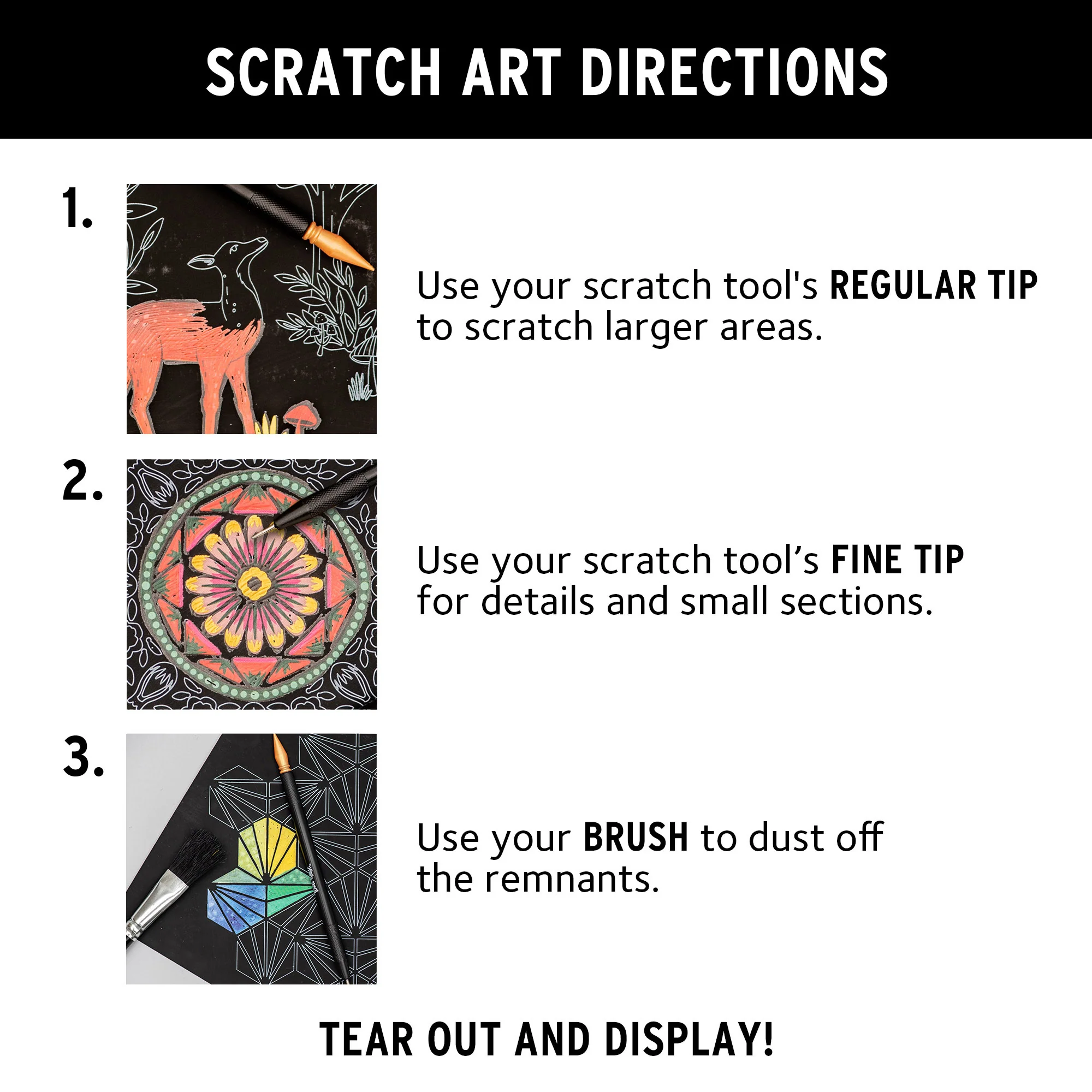 Brea Reese Scratch Art Paper Pad - Nature 12 Designs - Image 5