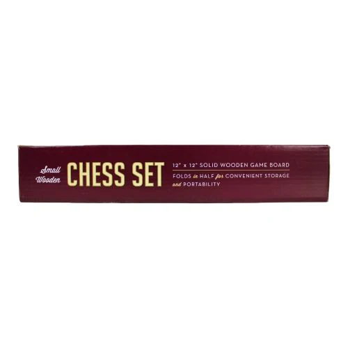 Classic Wooden Chess Set - Travel Friendly 12"x12" Board - Image 4