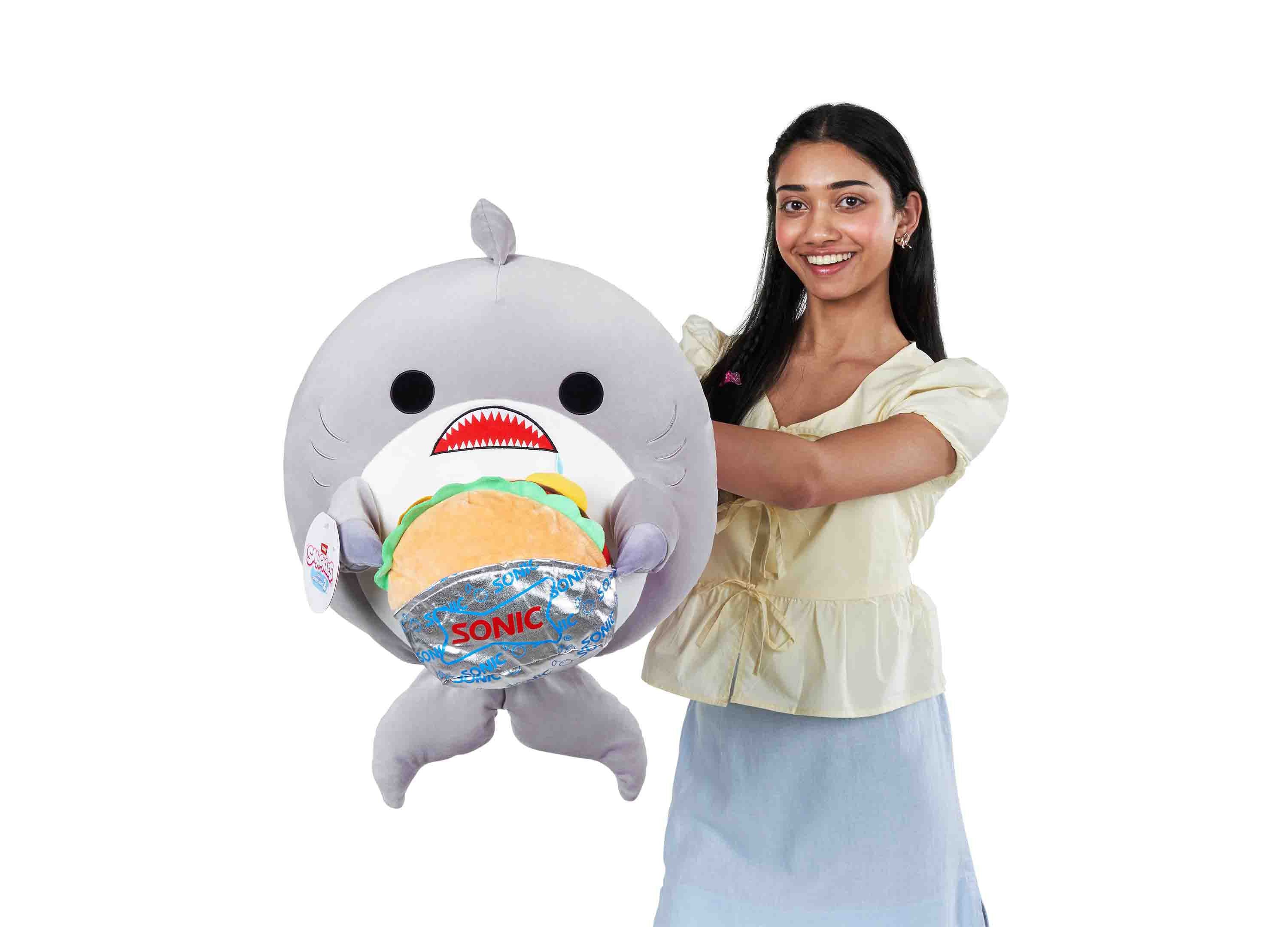 Snackles Series 2 16-inch Shark and Sonic Super Soft Plush - Image 2