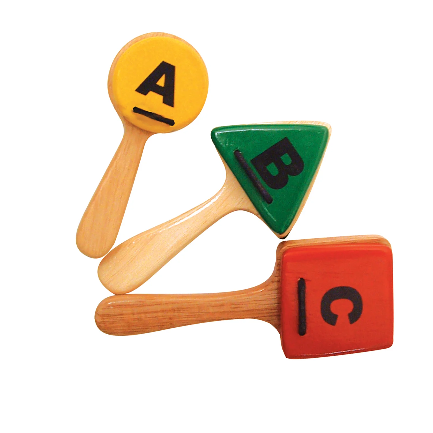 Sounds Like Fun! ABC Clappers - Colorful Wooden Educational Toy - Image 2