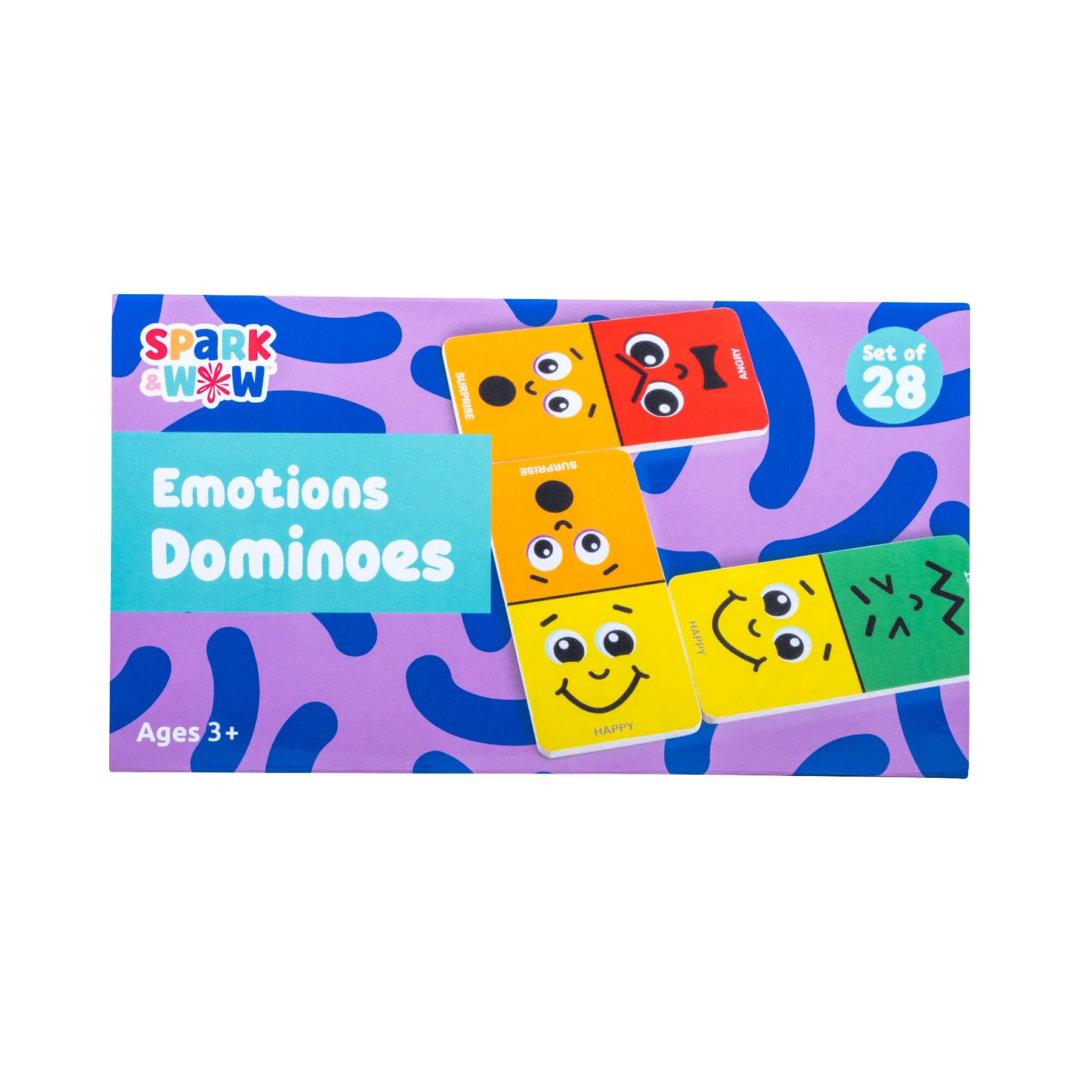 Spark & Wow Emotions Dominoes - Expressive Play Set - 28 Pieces - Image 3