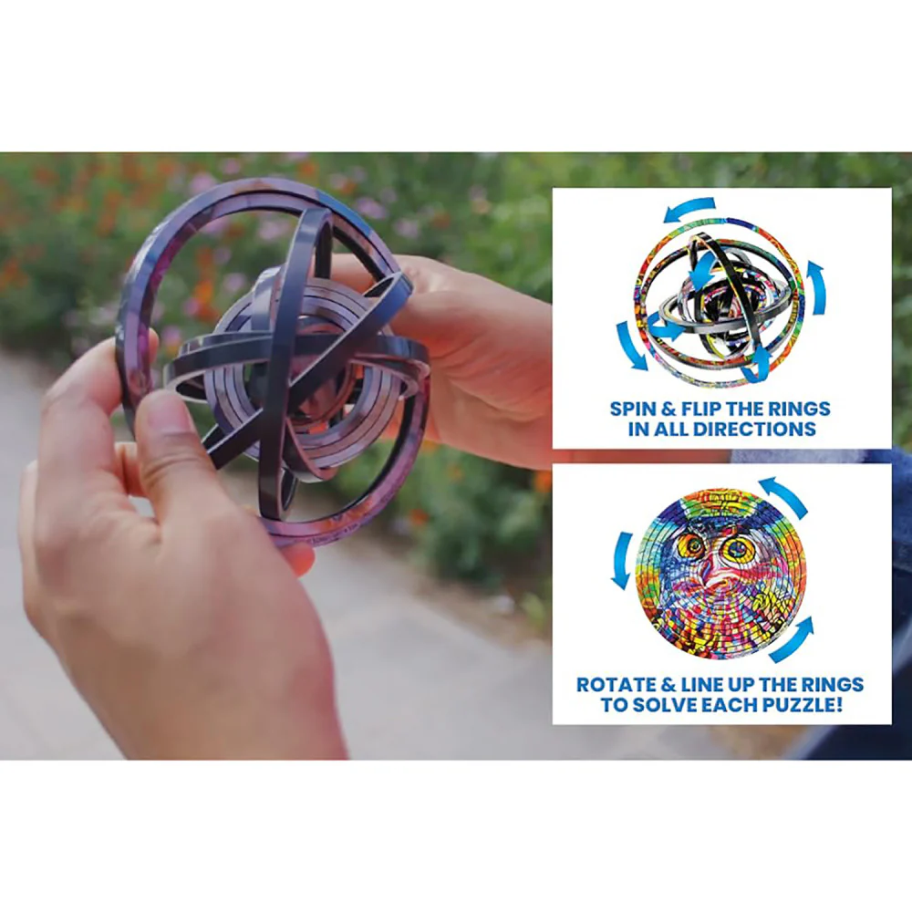 Teenage Mutant Ninja Turtles Spin Flip Puzzle - 12 Rings - Double-Sided - Image 4