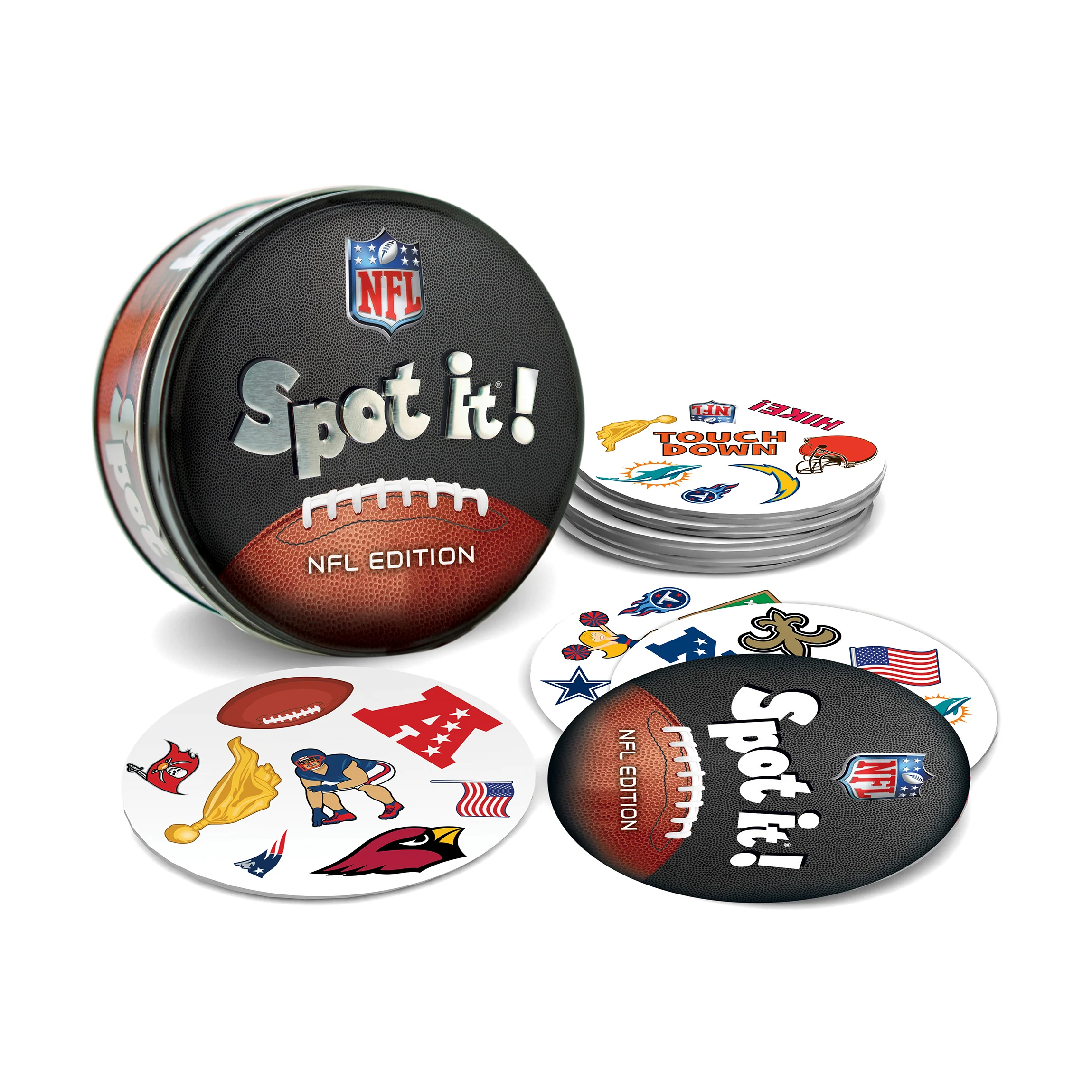 Spot It! NFL Edition Fast-Paced Matching Card Game With 55 Cards - Image 3