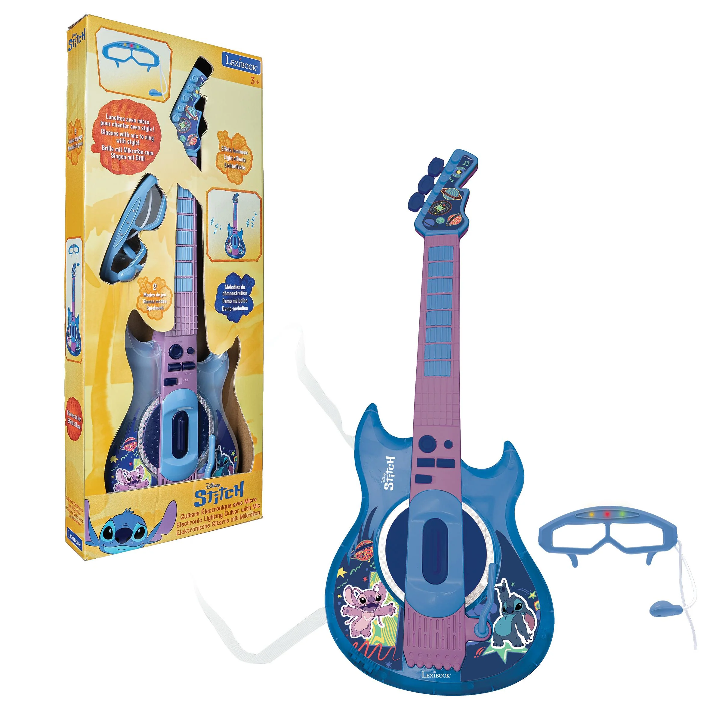 Stitch Strummer Electric Guitar Set with Lightning Effects and Microphone - Image 4