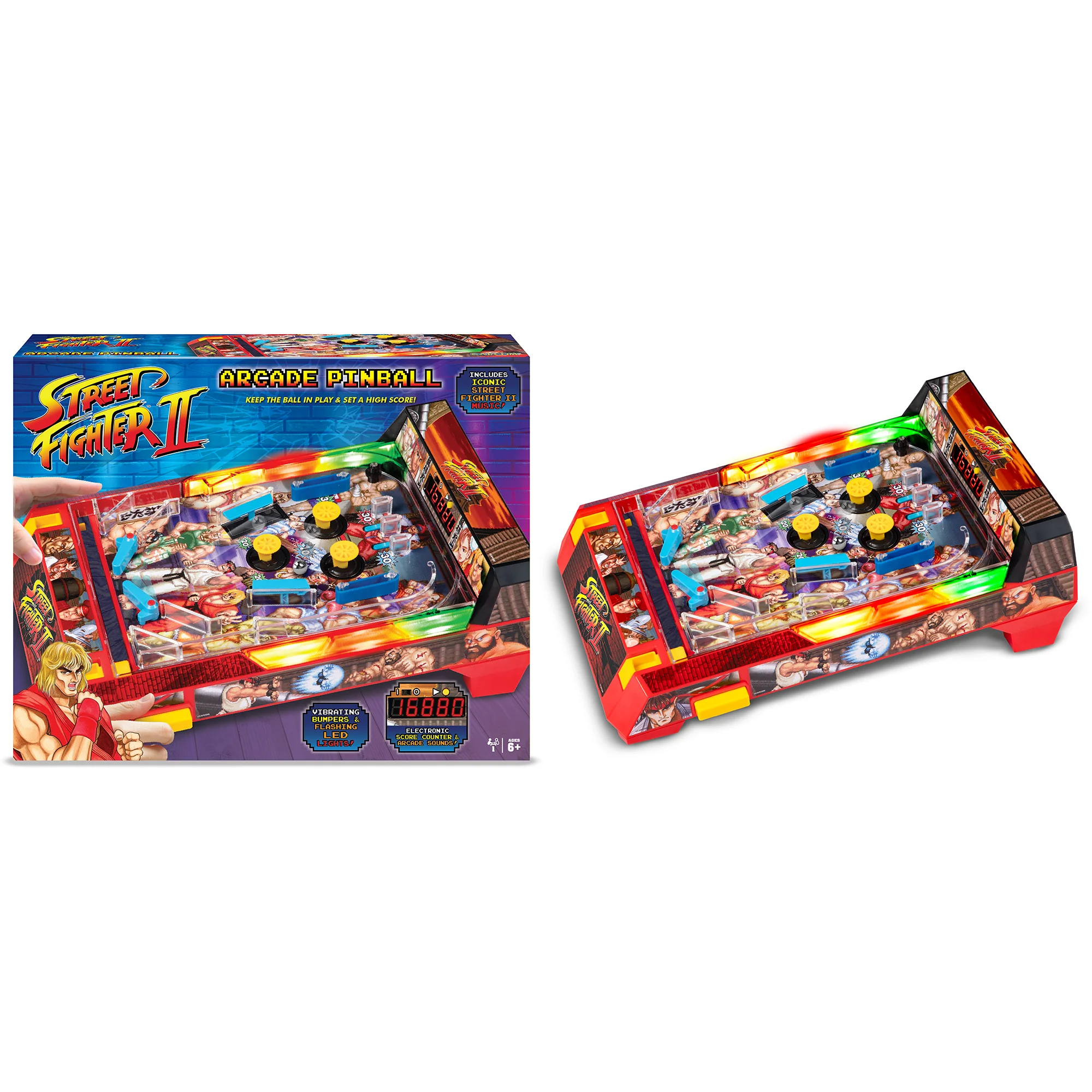 Street Fighter II Tabletop Pinball Arcade Game - Image 5