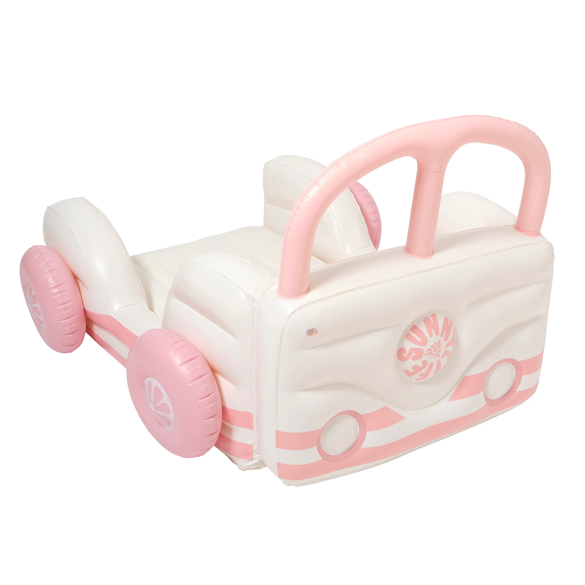 Sunnylife Kids Candy Pink Summer Van Inflatable Sleepover Bed - Image 3
