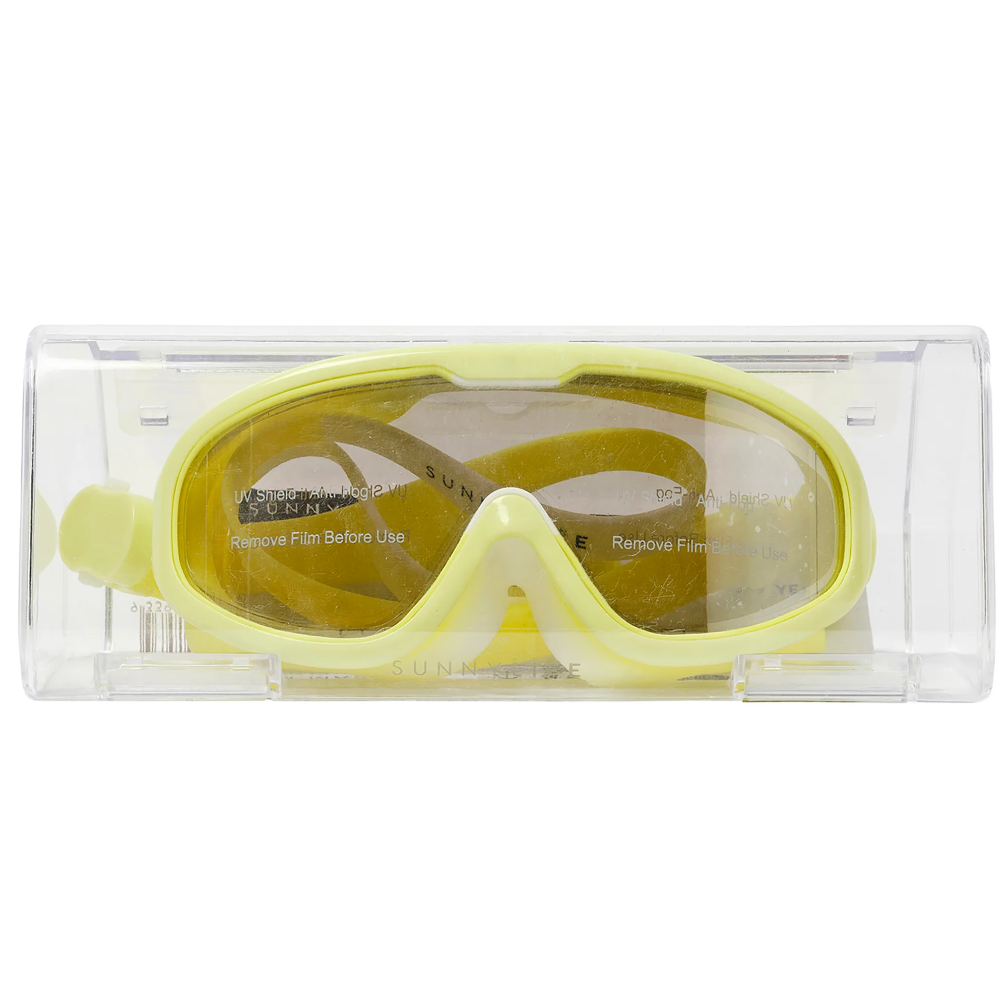 Sunnylife Kids Neon Yellow Shark Swim Mask - Salty The Shark Series - Age 3+ - Image 2