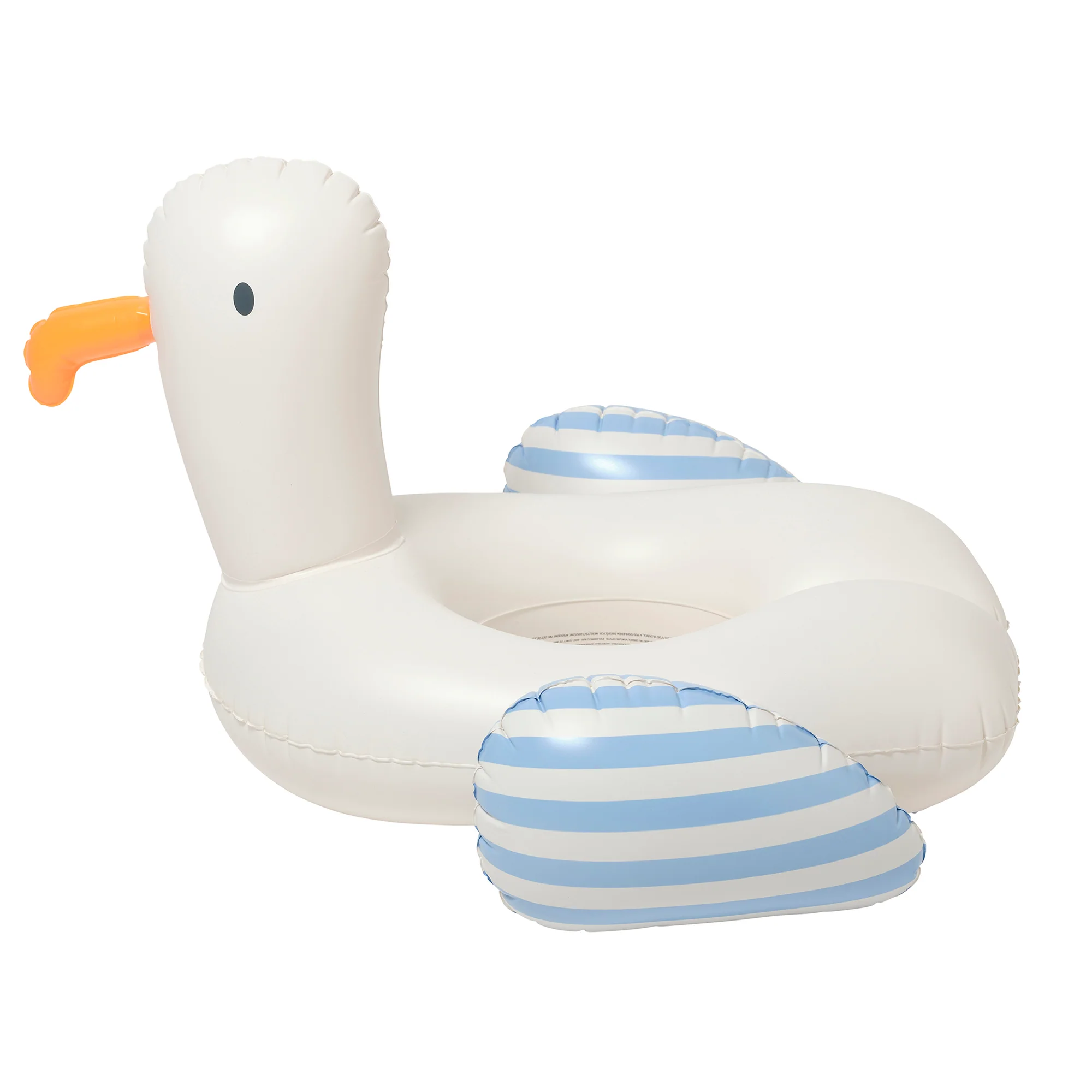 Sunnylife Sid The Seagull Inflatable Pool Ring - Blue Stripe - Image 4