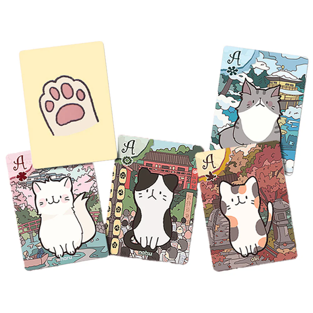 Sunrise Tornado: Playing Cats: Cat Sudoku Paws - Standard Playing Card Deck - Image 4