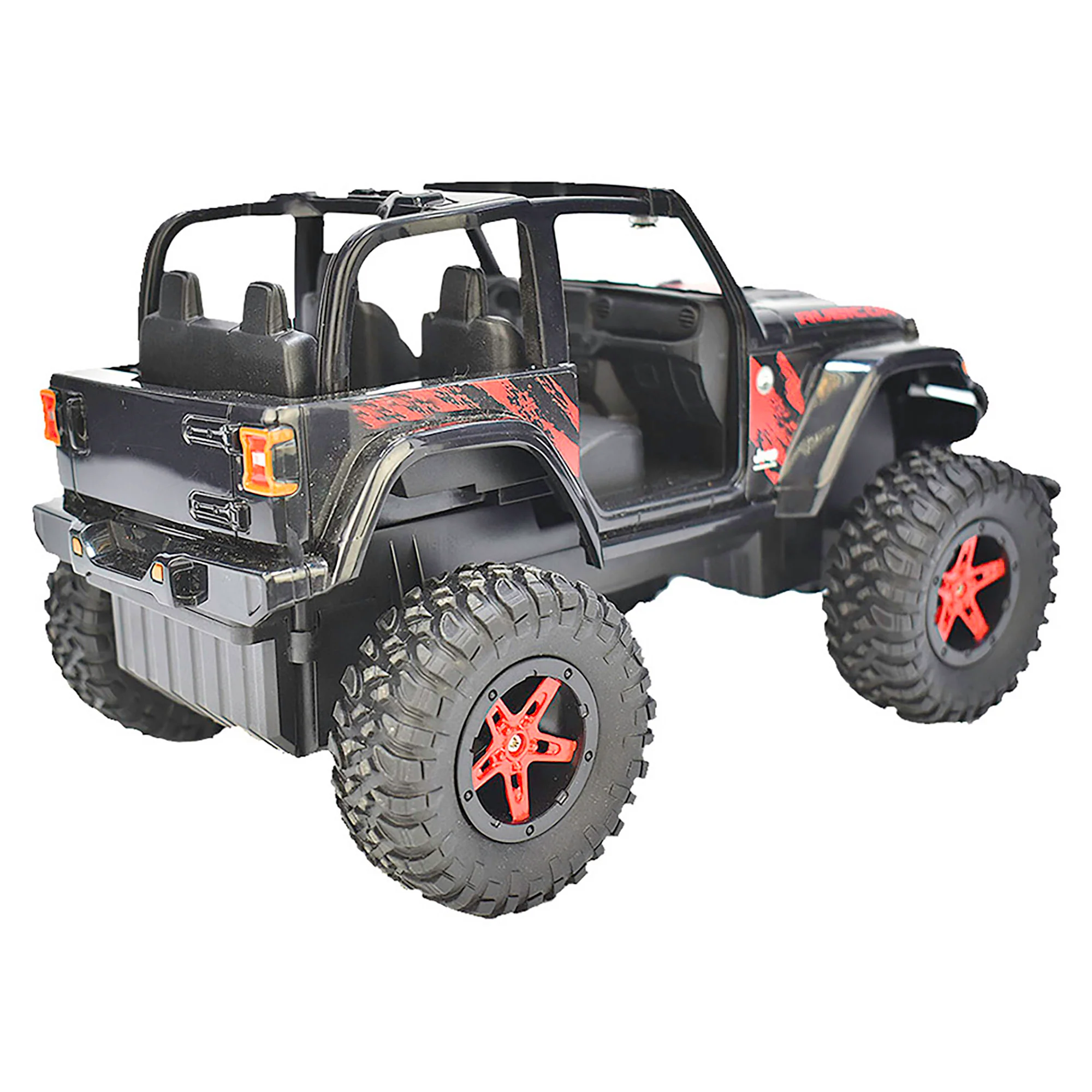 Taiyo Jeep Wrangler Rubicon 2 - 1:16 Scale R/C Vehicle - Black - Image 3