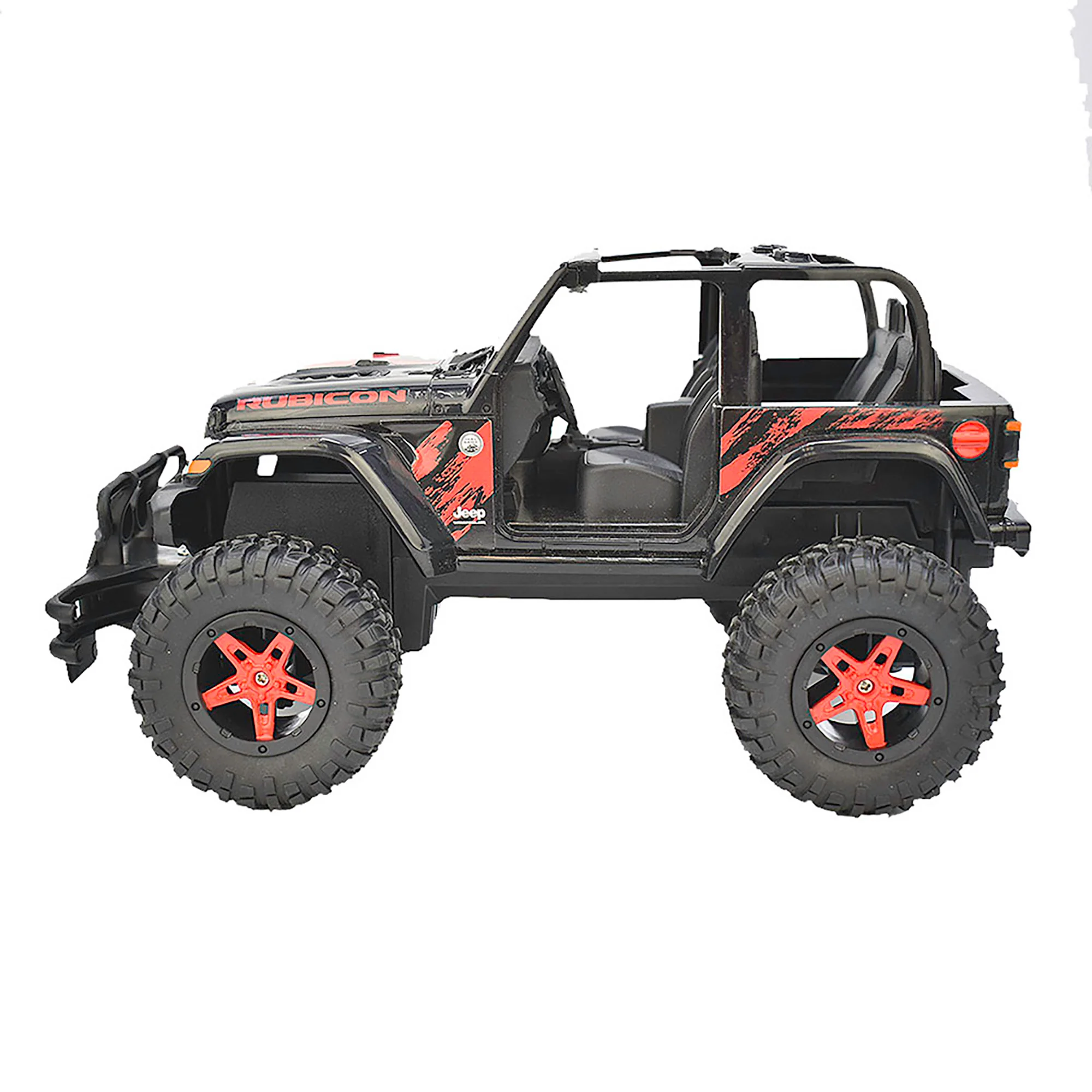 Taiyo Jeep Wrangler Rubicon 2 - 1:16 Scale R/C Vehicle - Black - Image 4