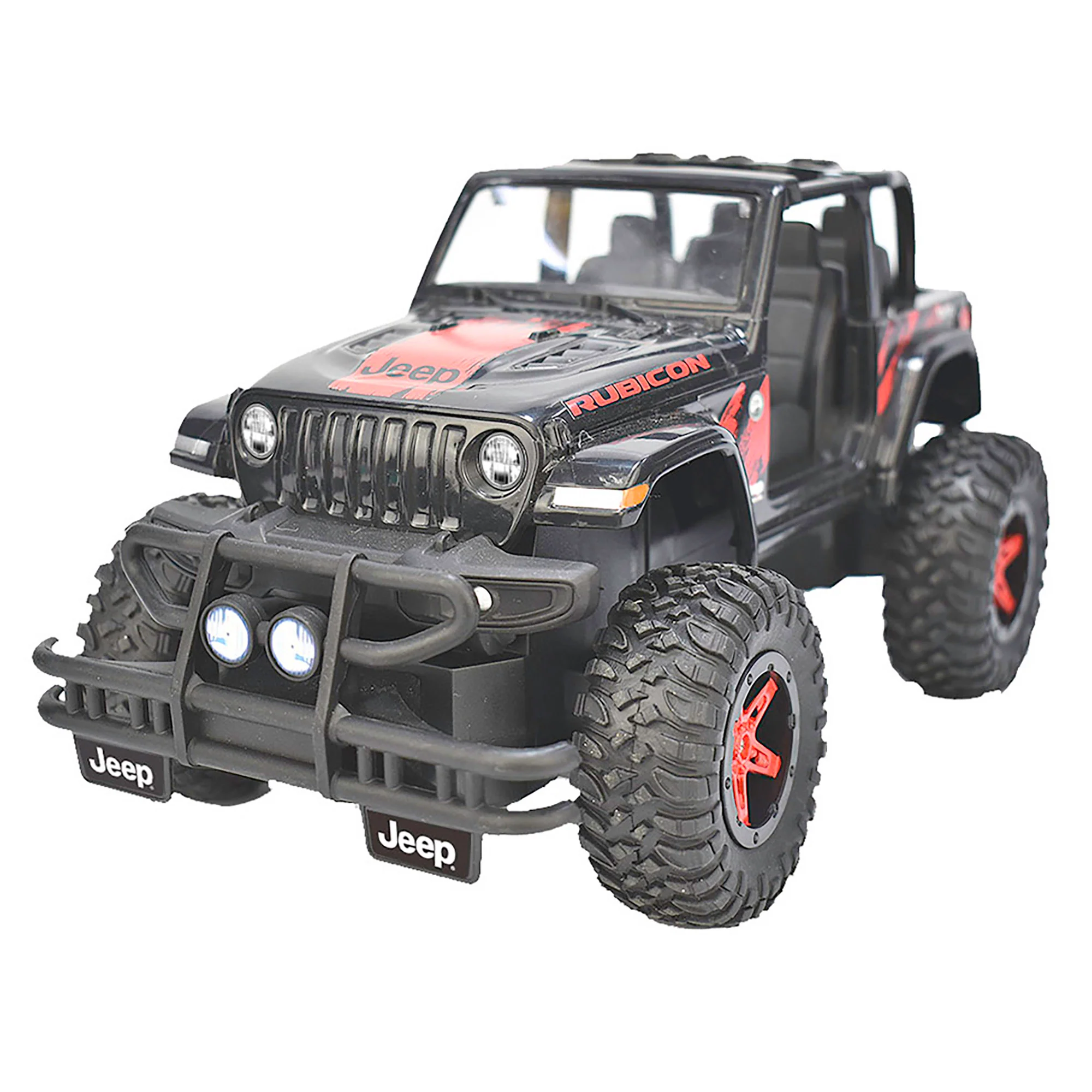 Taiyo Jeep Wrangler Rubicon 2 - 1:16 Scale R/C Vehicle - Black - Image 5