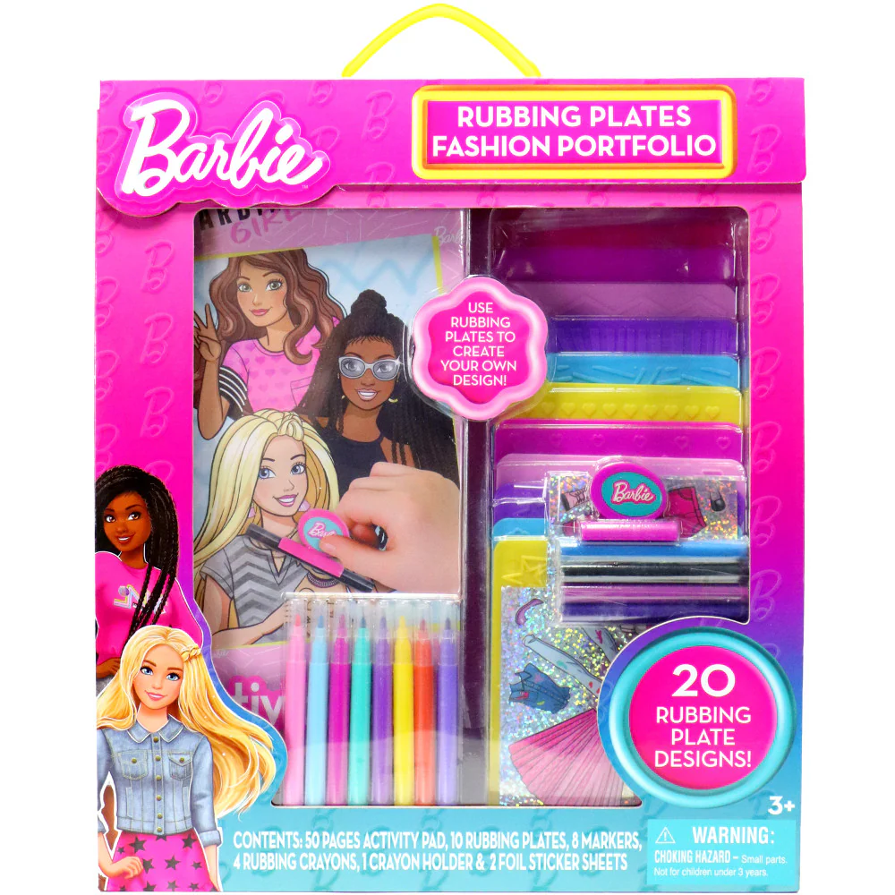 Barbie Fashion Creation Portfolio with Rubbing Plates by Tara Toy - Design & Customize Outfits - Image 7