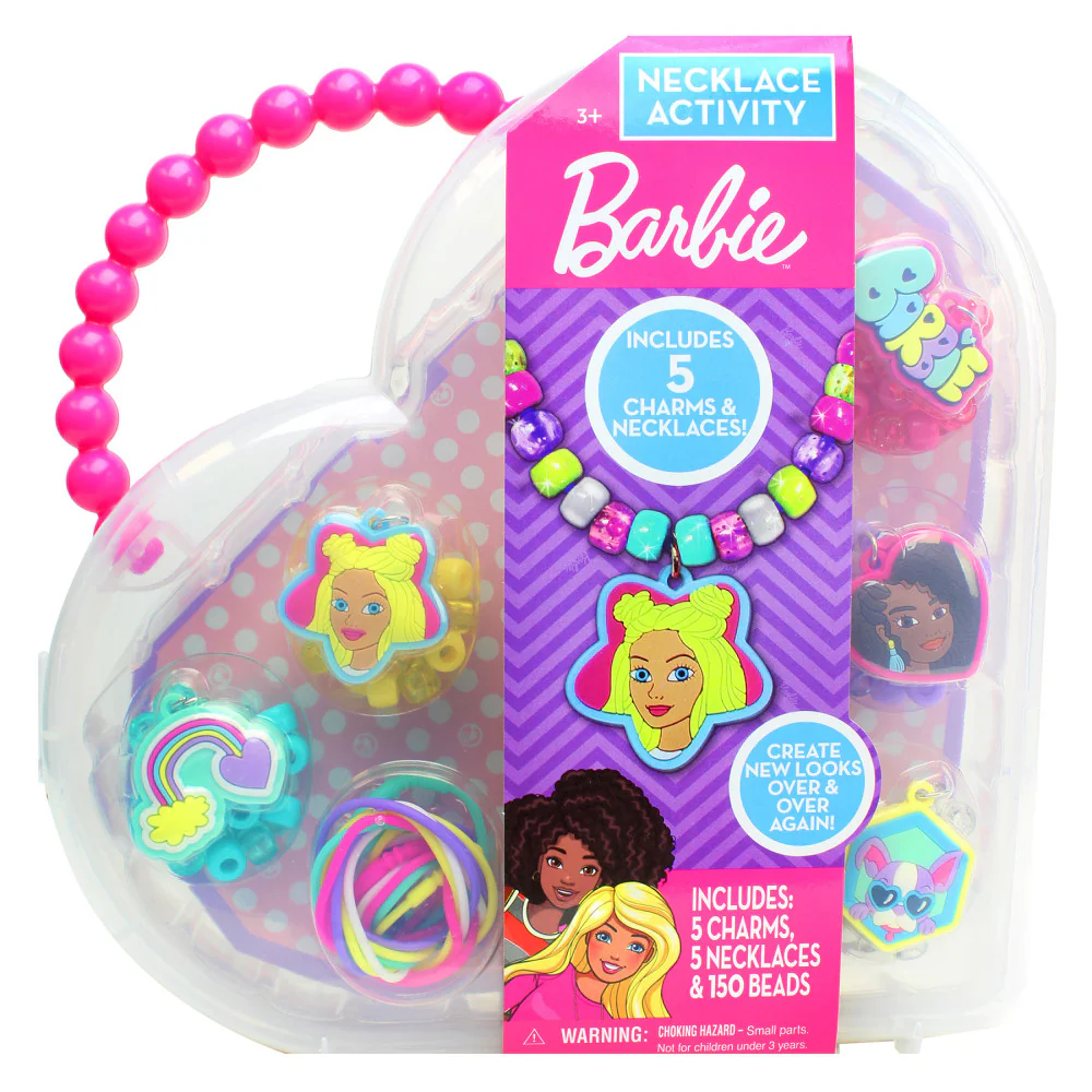 Tara Toys Barbie Craft Necklace Activity Set with Charms and Beads