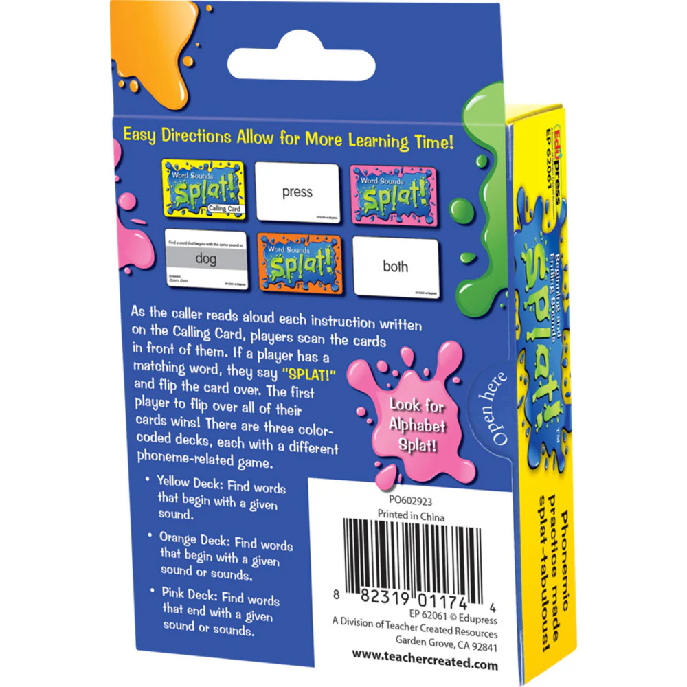 Teacher Created Resources Splat Game - Beginning and Ending Sounds - Image 3