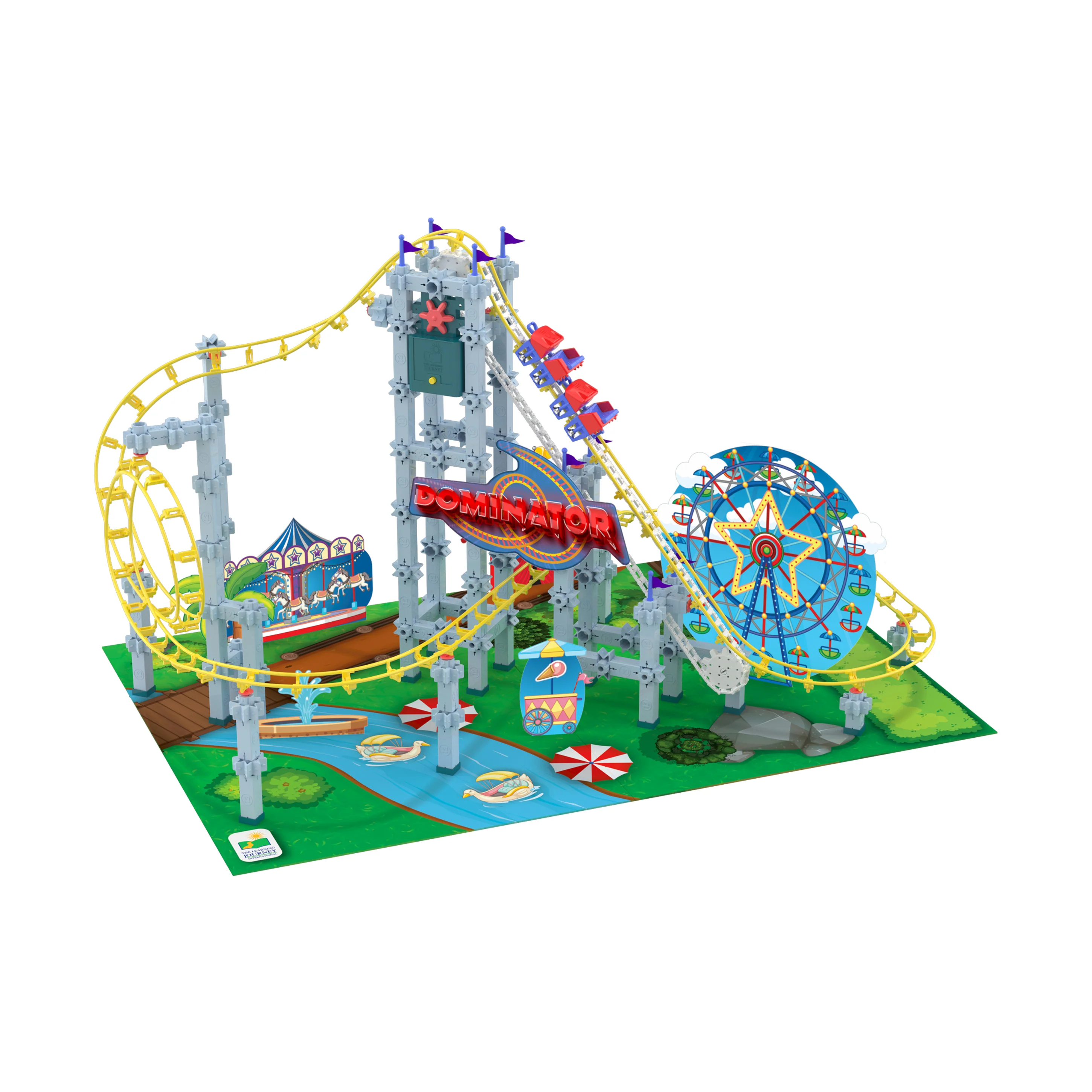 Techno Trax Dominator Roller Coaster Building Set - 346 Pieces - Image 2