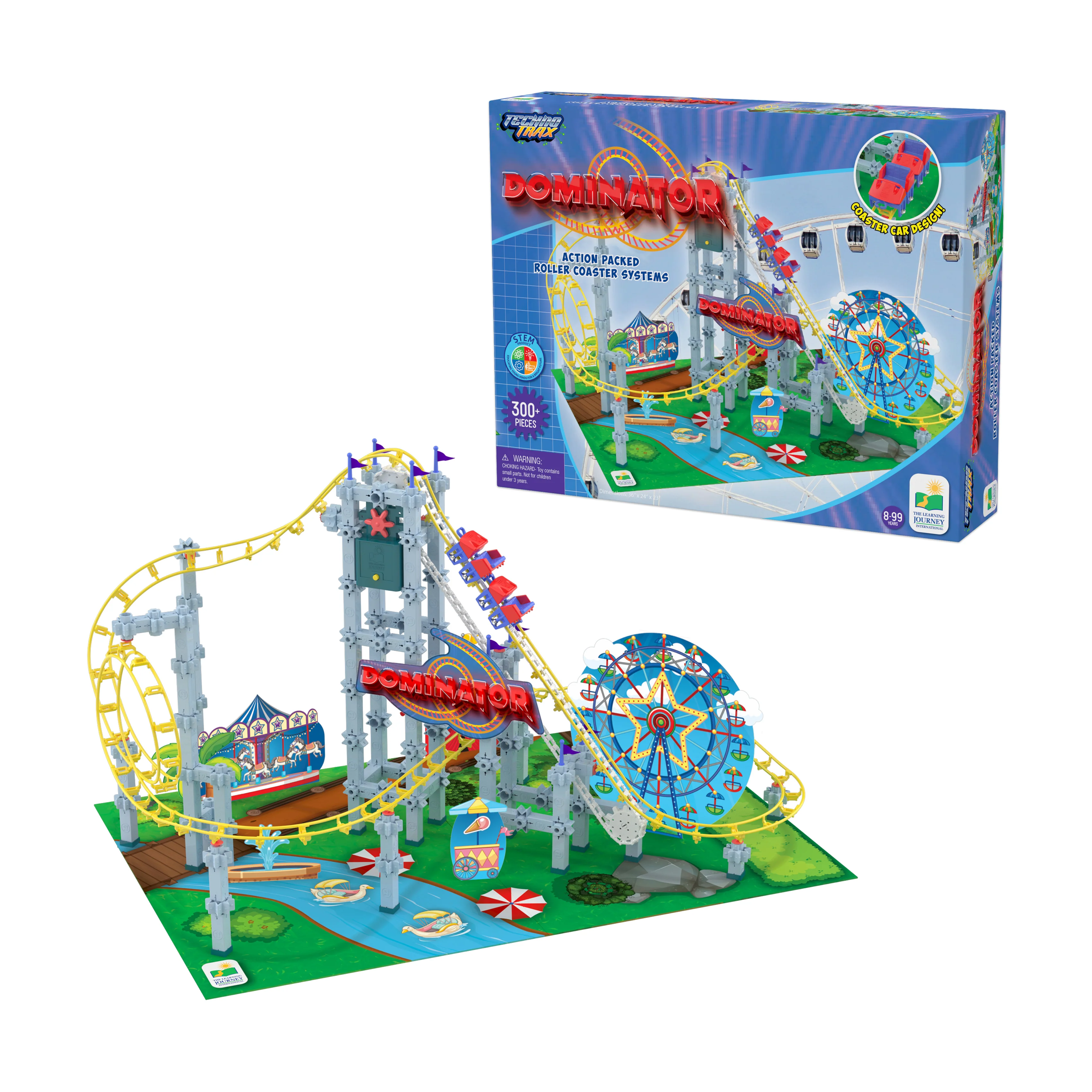 Techno Trax Dominator Roller Coaster Building Set - 346 Pieces - Image 3