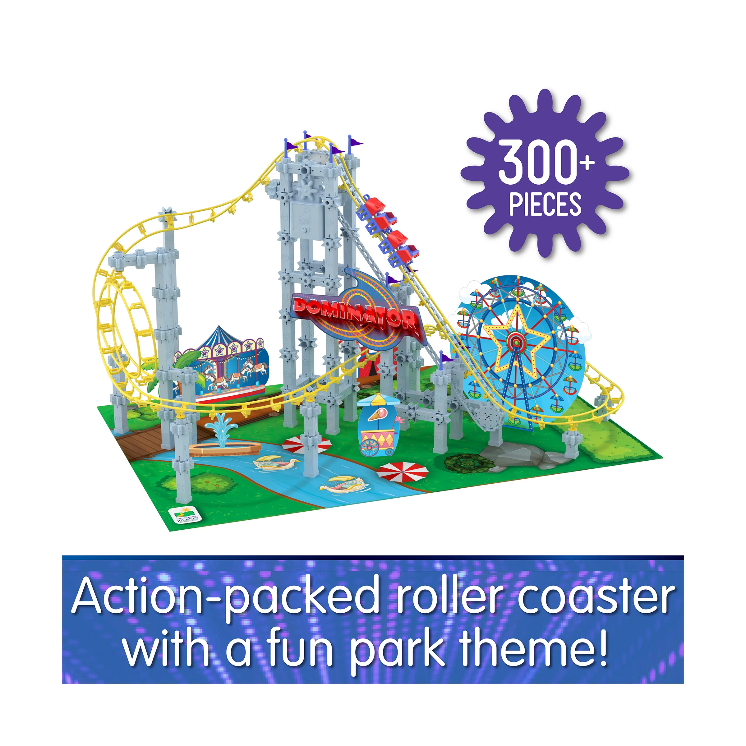 Techno Trax Dominator Roller Coaster Building Set - 346 Pieces - Image 4