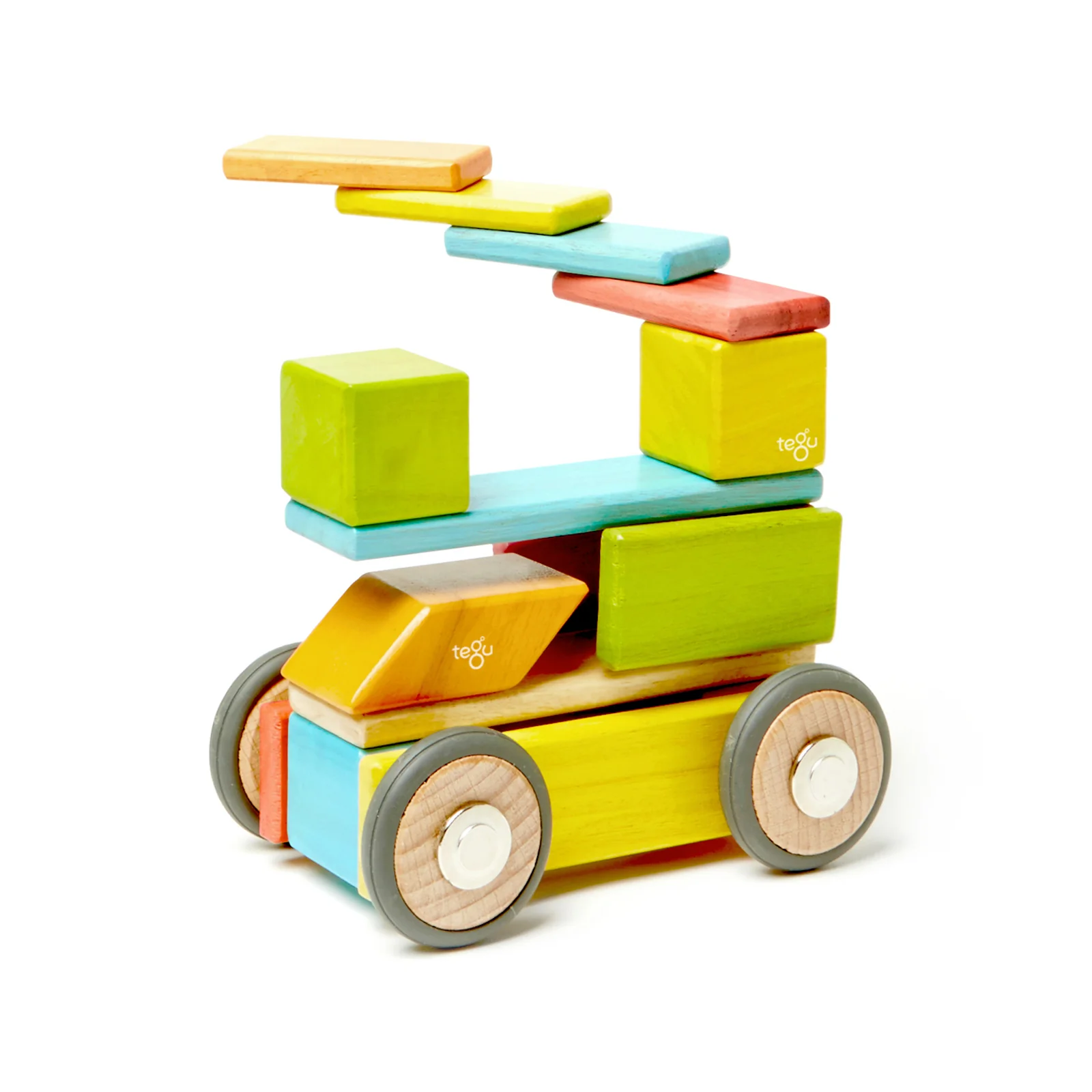 Tegu Classroom Magnetic Wooden Block Set, 130-Piece Educational Kit - Image 2