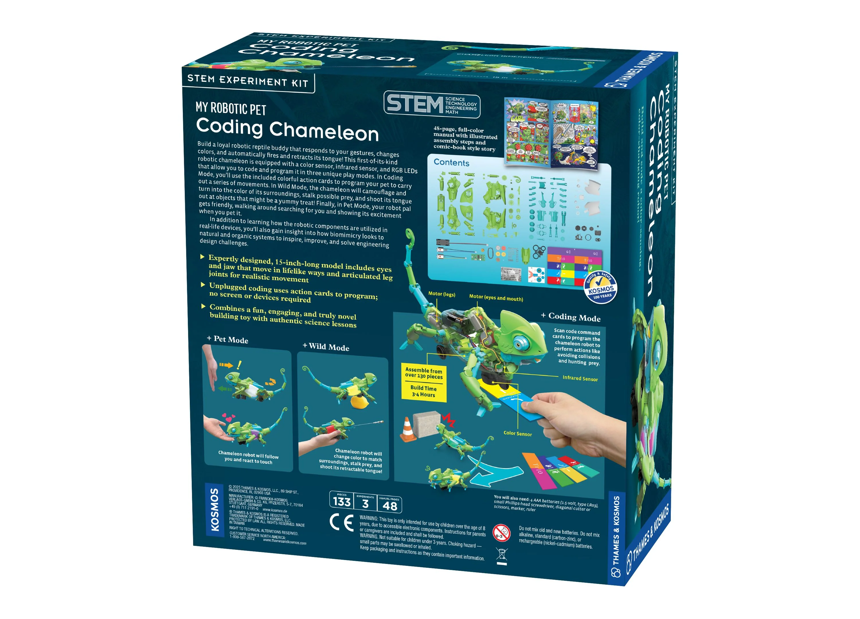 Thames & Kosmos My Robotic Pet Coding Chameleon STEM Kit Ages 8+ - Image 6