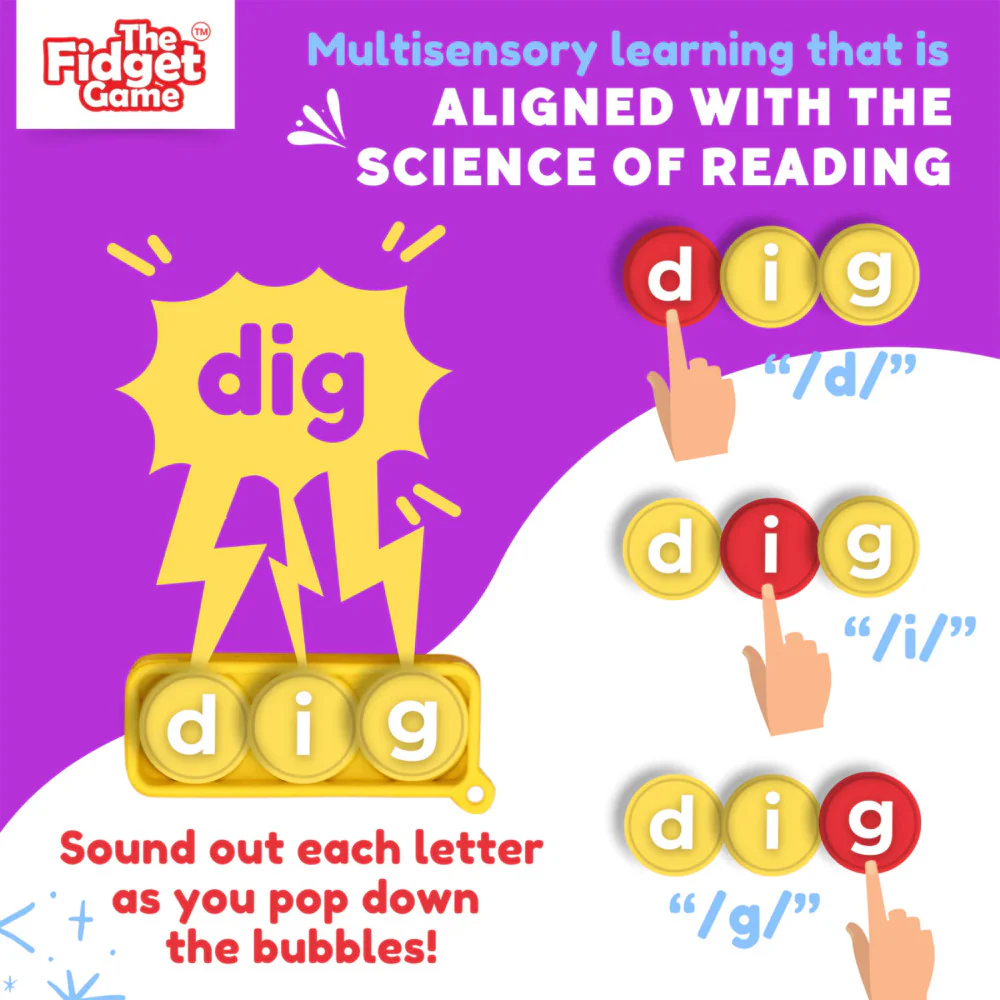 Sneaky Elves CVC Reading Game - Interactive Fidget Game - Image 3