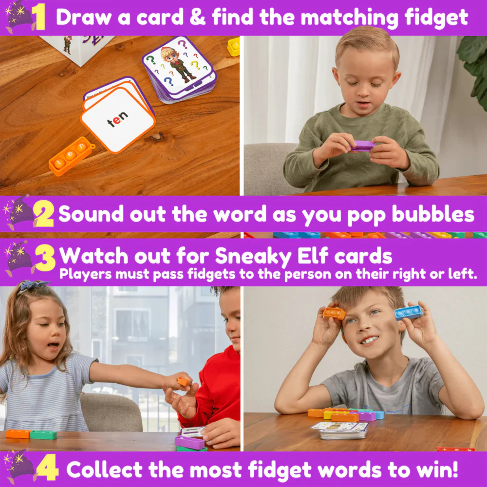 Sneaky Elves CVC Reading Game - Interactive Fidget Game - Image 4