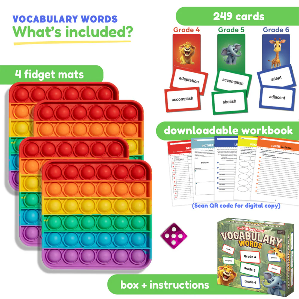 Fidget Vocabulary Explorer Game - Interactive Learning for Ages 8-12 - Image 6