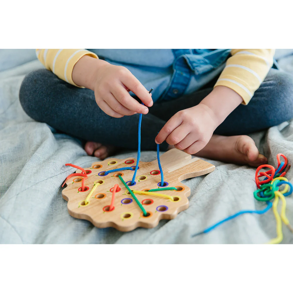 The Freckled Frog Threading Tree - Colorful Lacing Educational Toy - Image 5