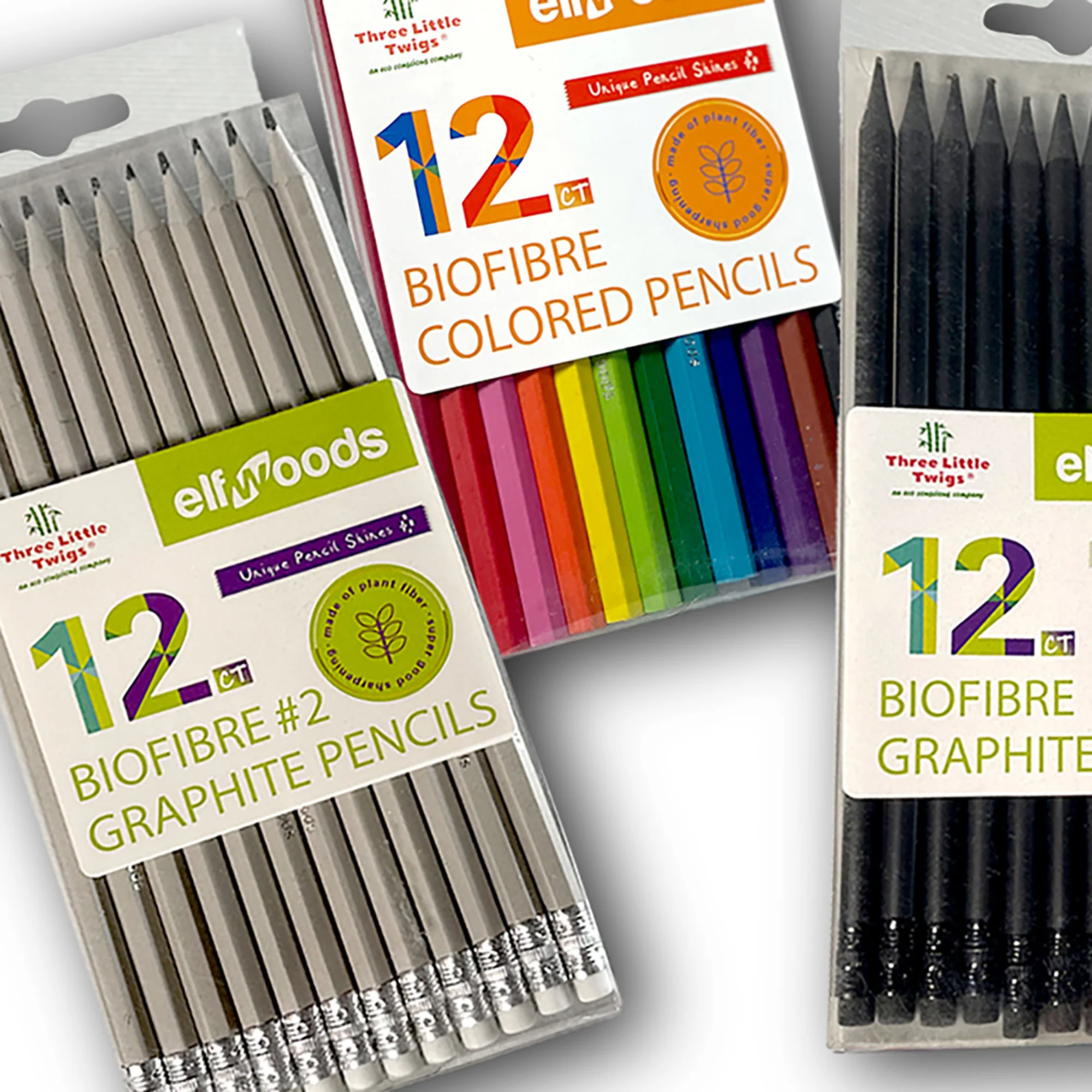 Three Little Twigs: Elfwoods: Biofibre Pencils 3pk Bundle - Image 5
