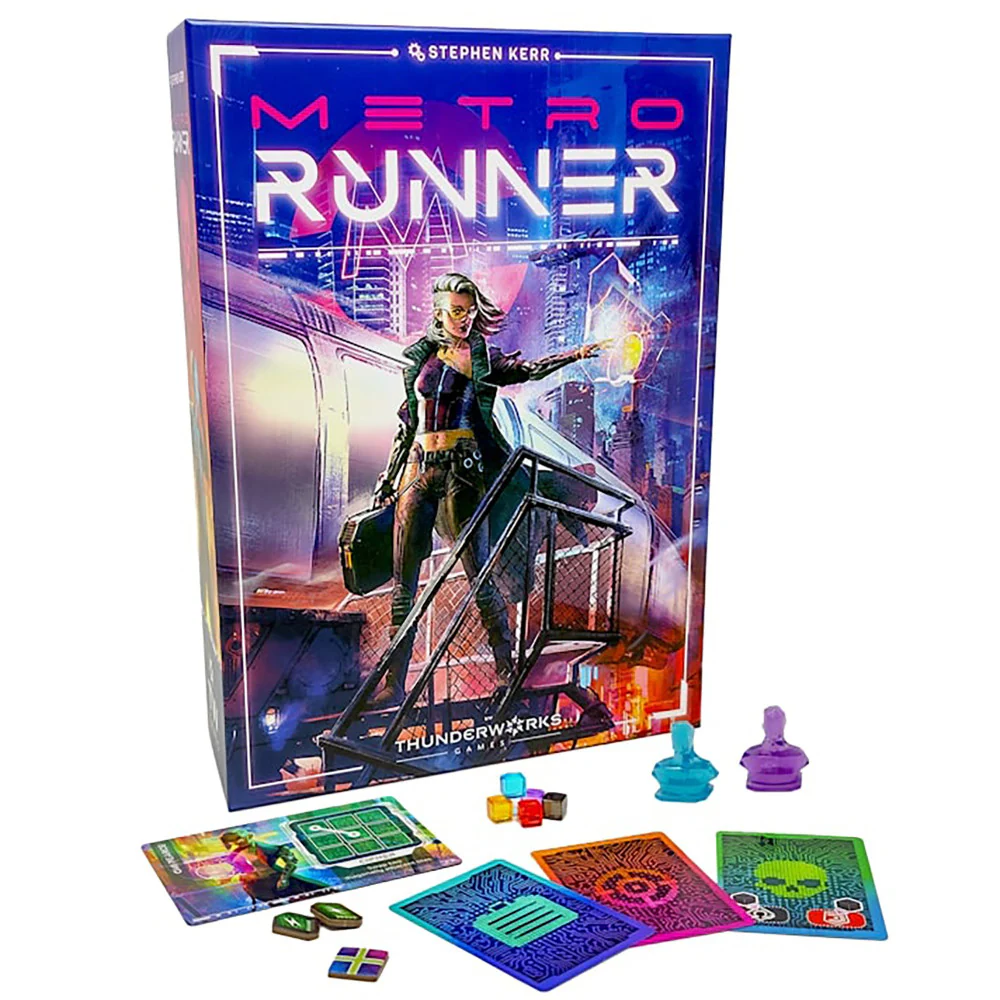 Thunderworks Games: Metrorunner - Ultimate Cyberpunk Strategy Board Game - Image 6