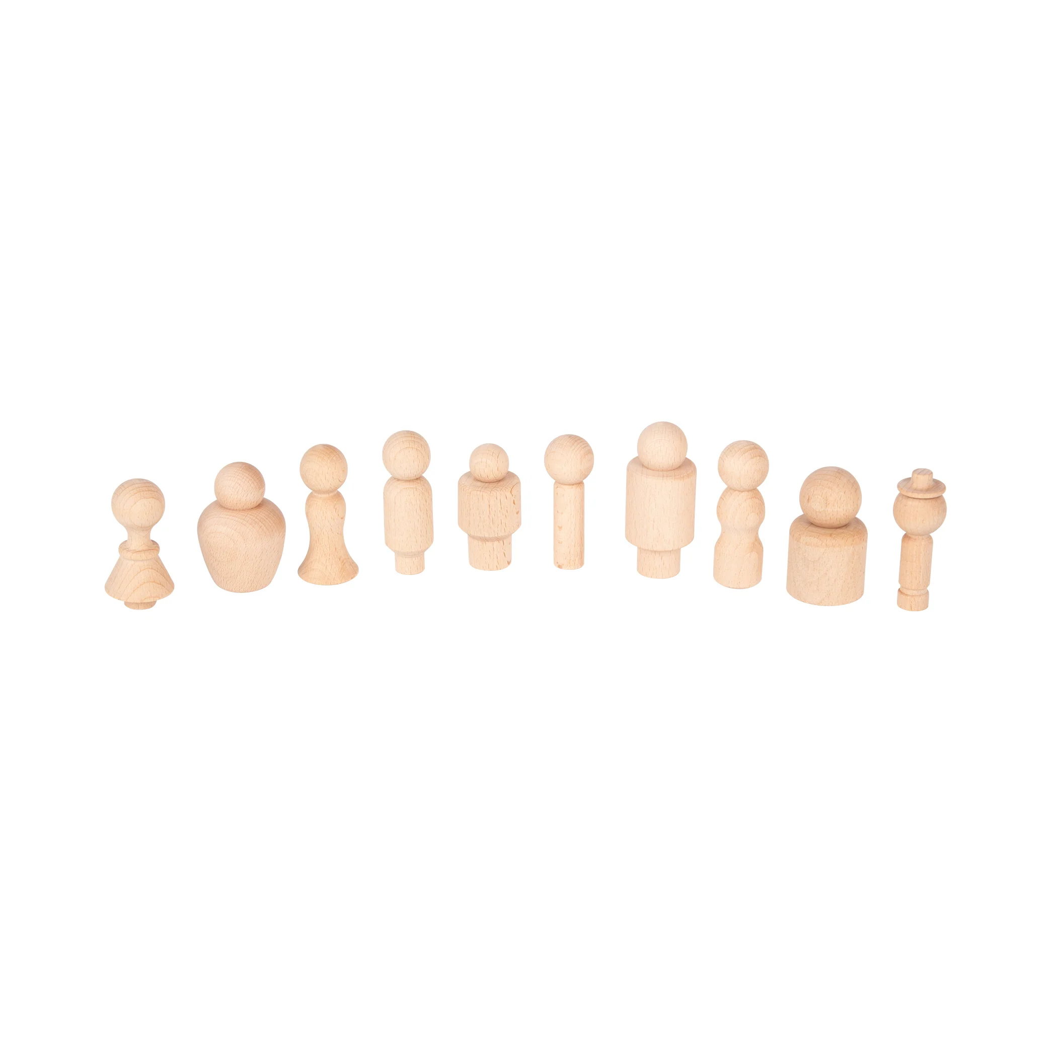 TickiT Wooden Community Figures - Set of 10 - Creative Play for Toddlers - Image 2