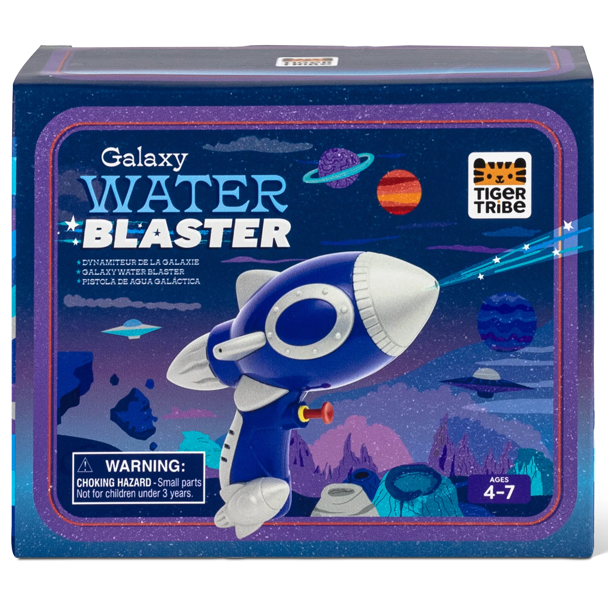 Tiger Tribe Galaxy Water Blaster, Blue & Silver, Space-Themed Squirt Gun, Ages 4+ - Image 2